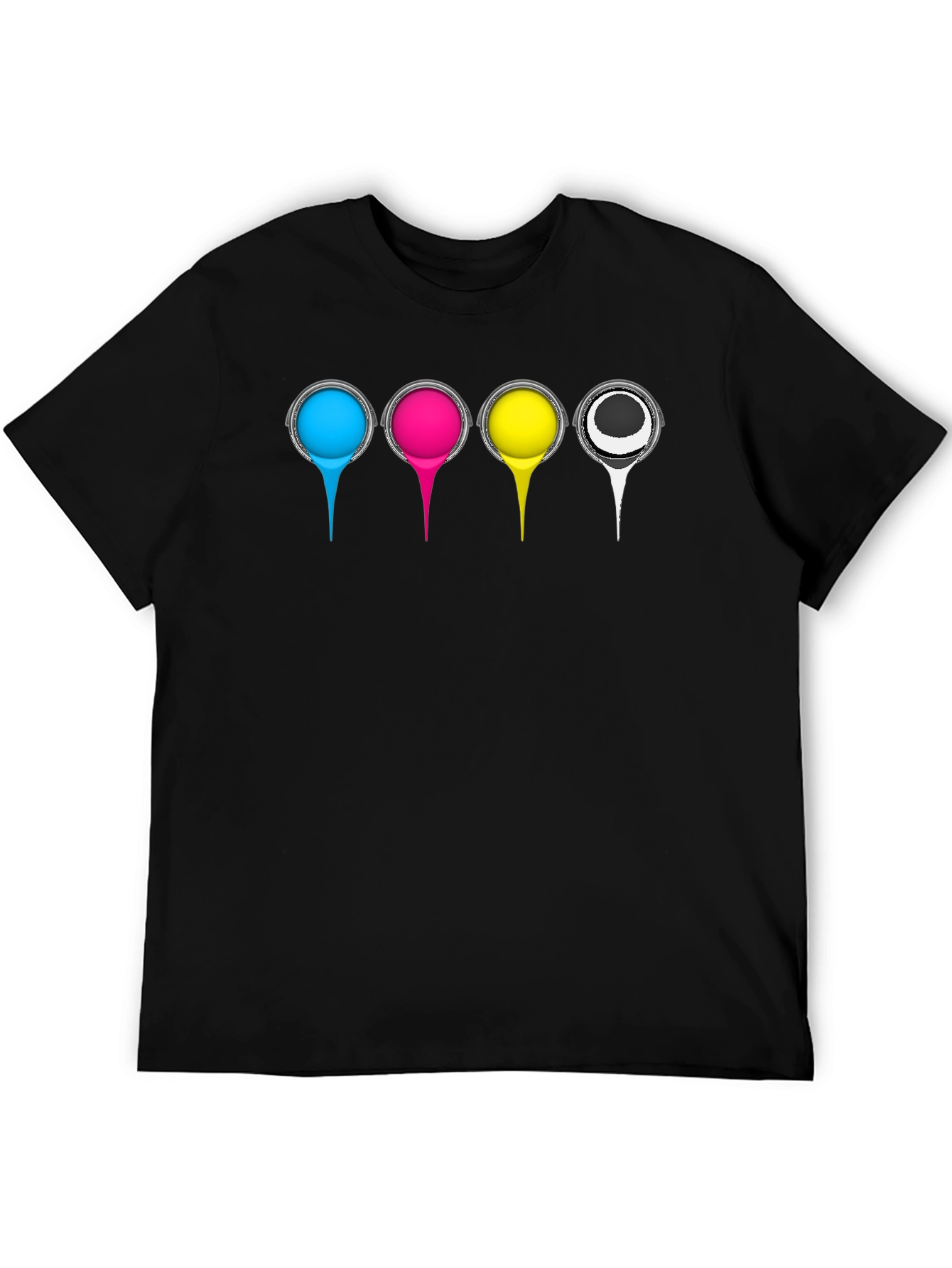CMYK Color Print T-Shirt