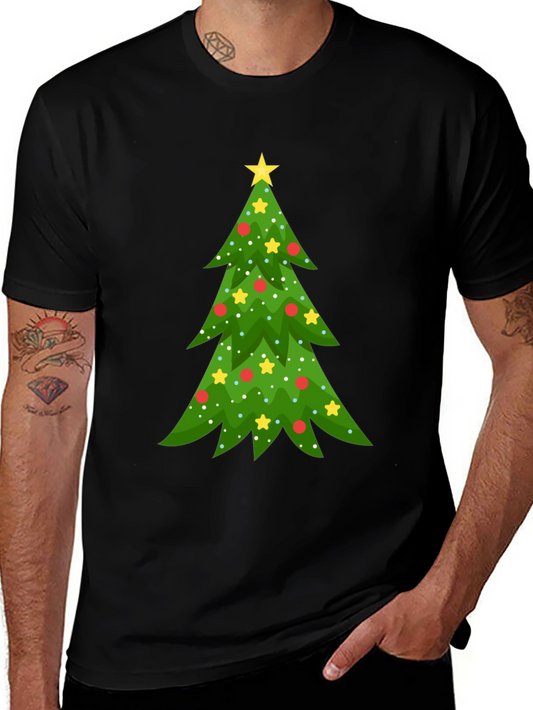Festive Christmas Tree Graphic Tee - Holiday Spirit!