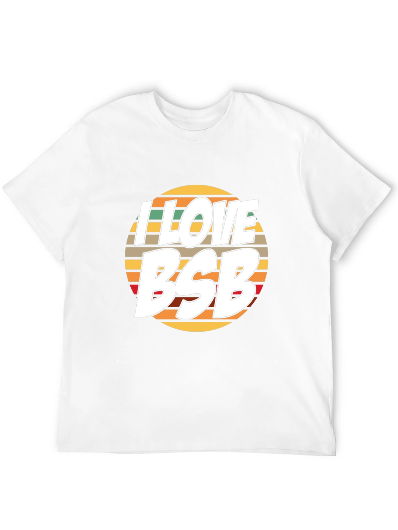 I Love BSB Retro T-Shirt - Black Cotton Blend