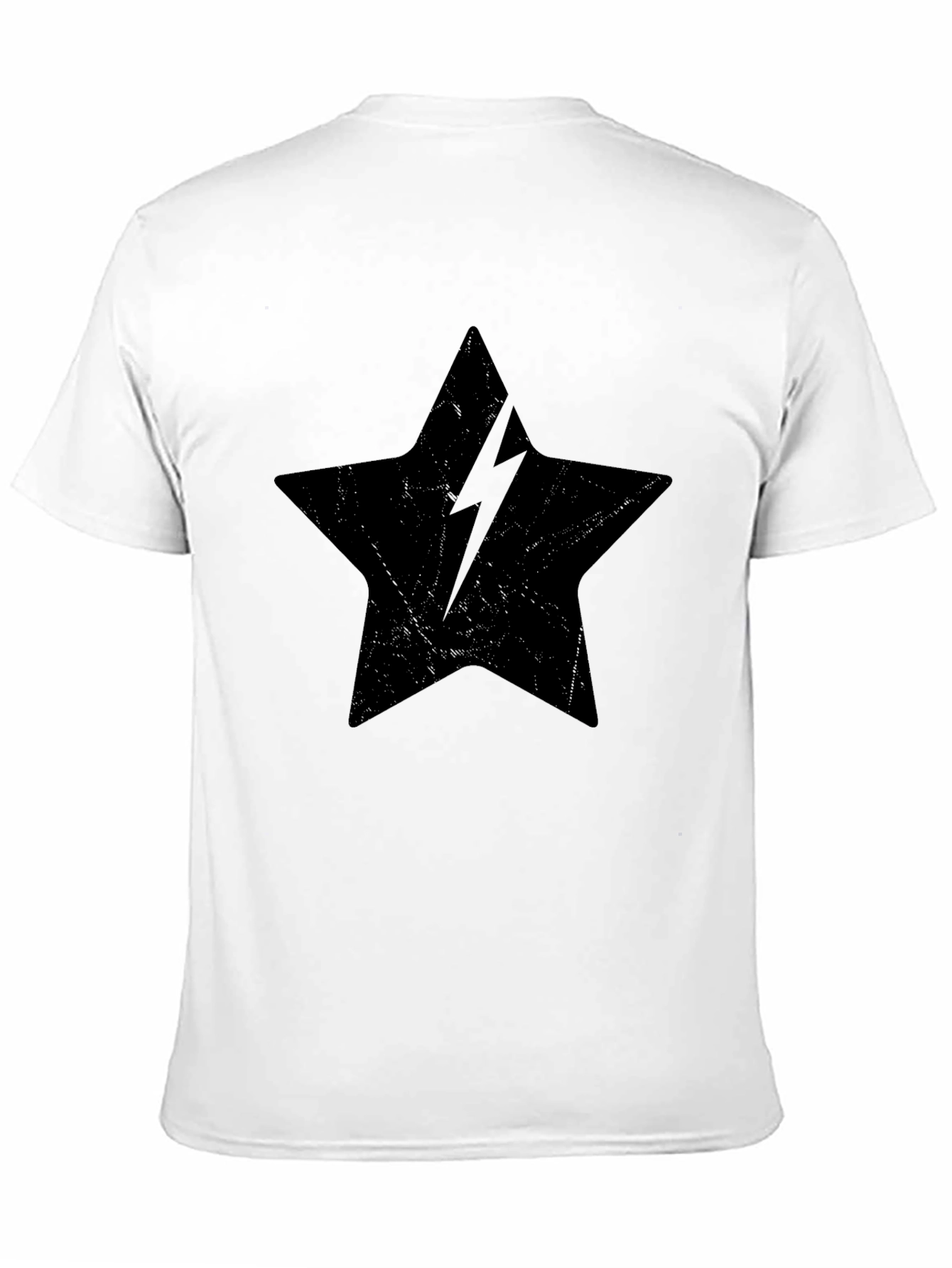 Black Star Lightning Bolt Graphic Tee