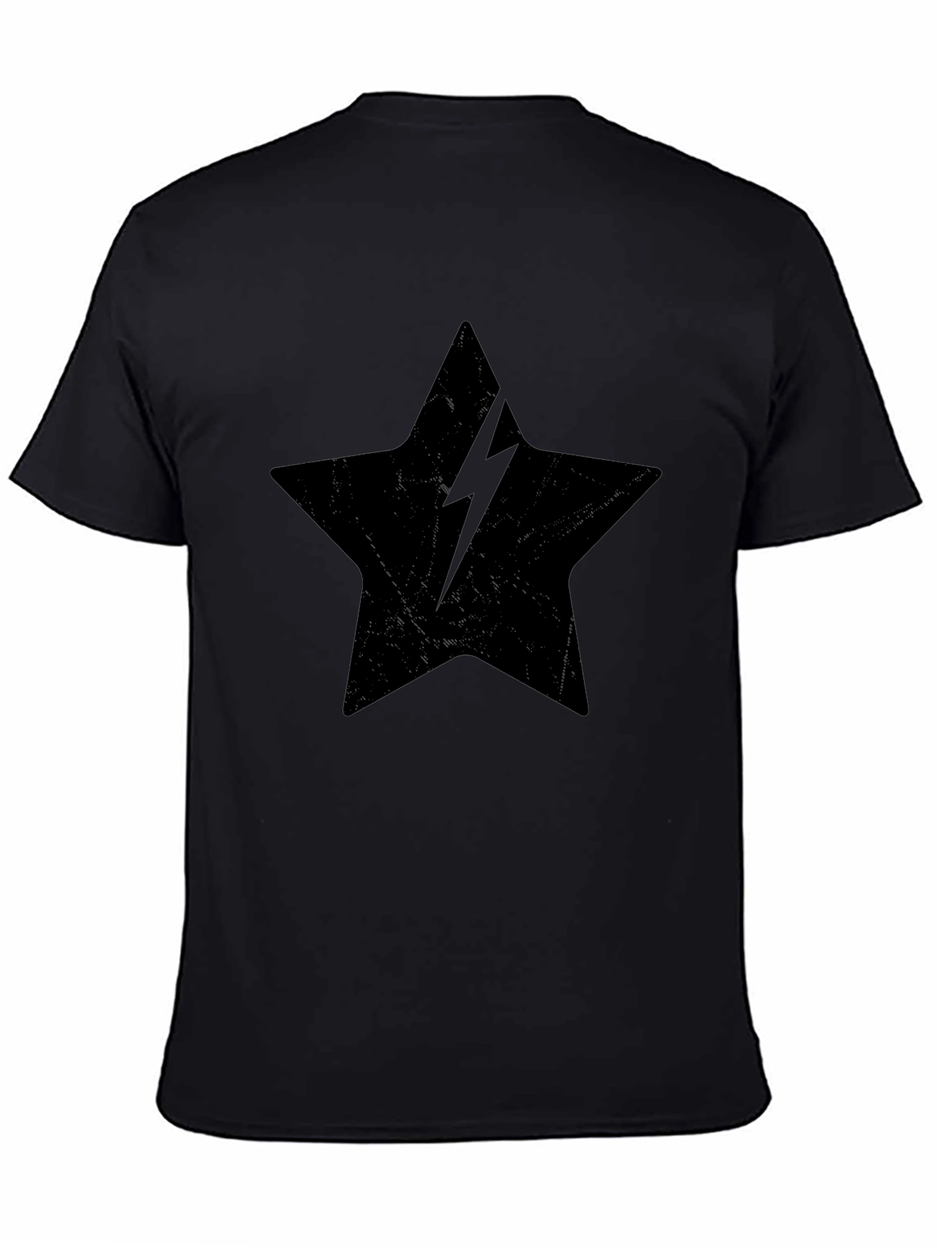 Black Star Lightning Bolt Graphic Tee