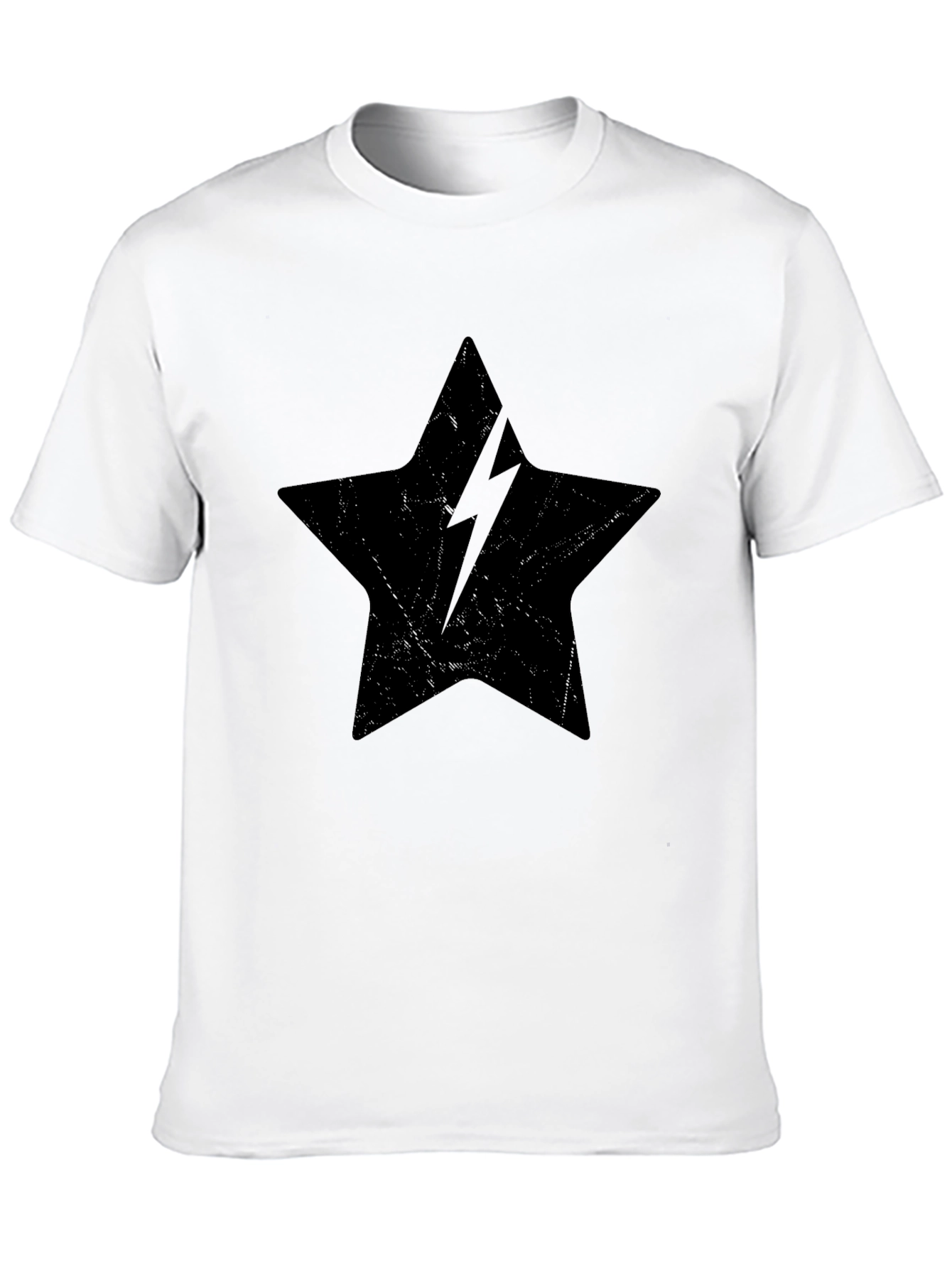 Black Star Lightning Bolt Graphic Tee