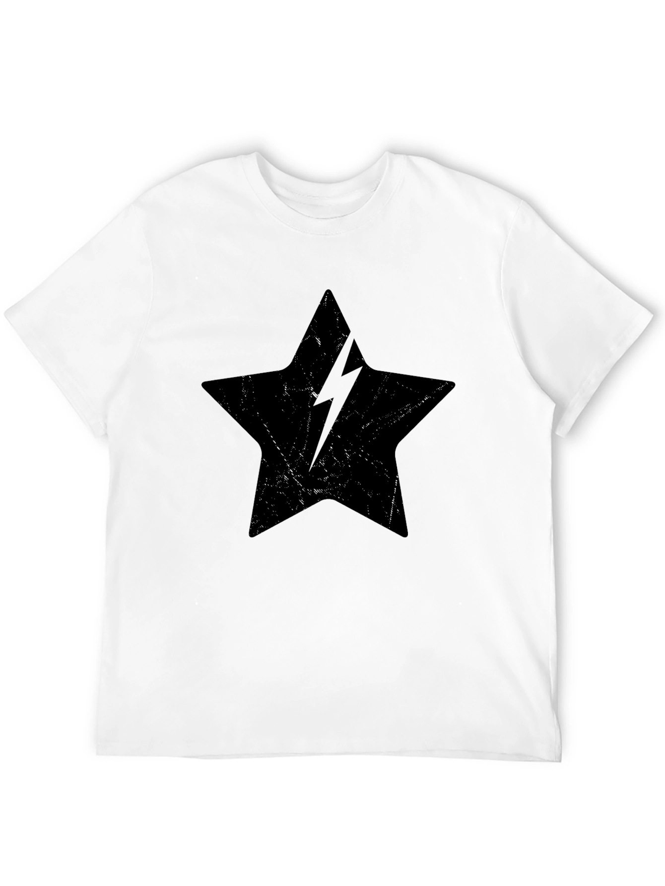 Black Star Lightning Bolt Graphic Tee