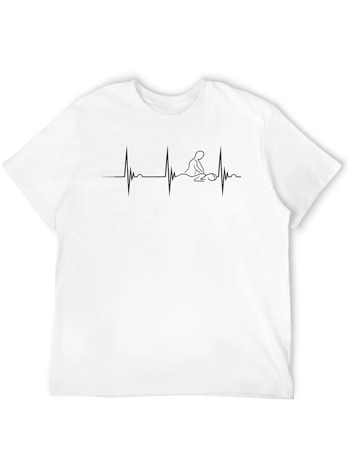 Massage Therapy Heartbeat T-Shirt - Relaxation & Wellness