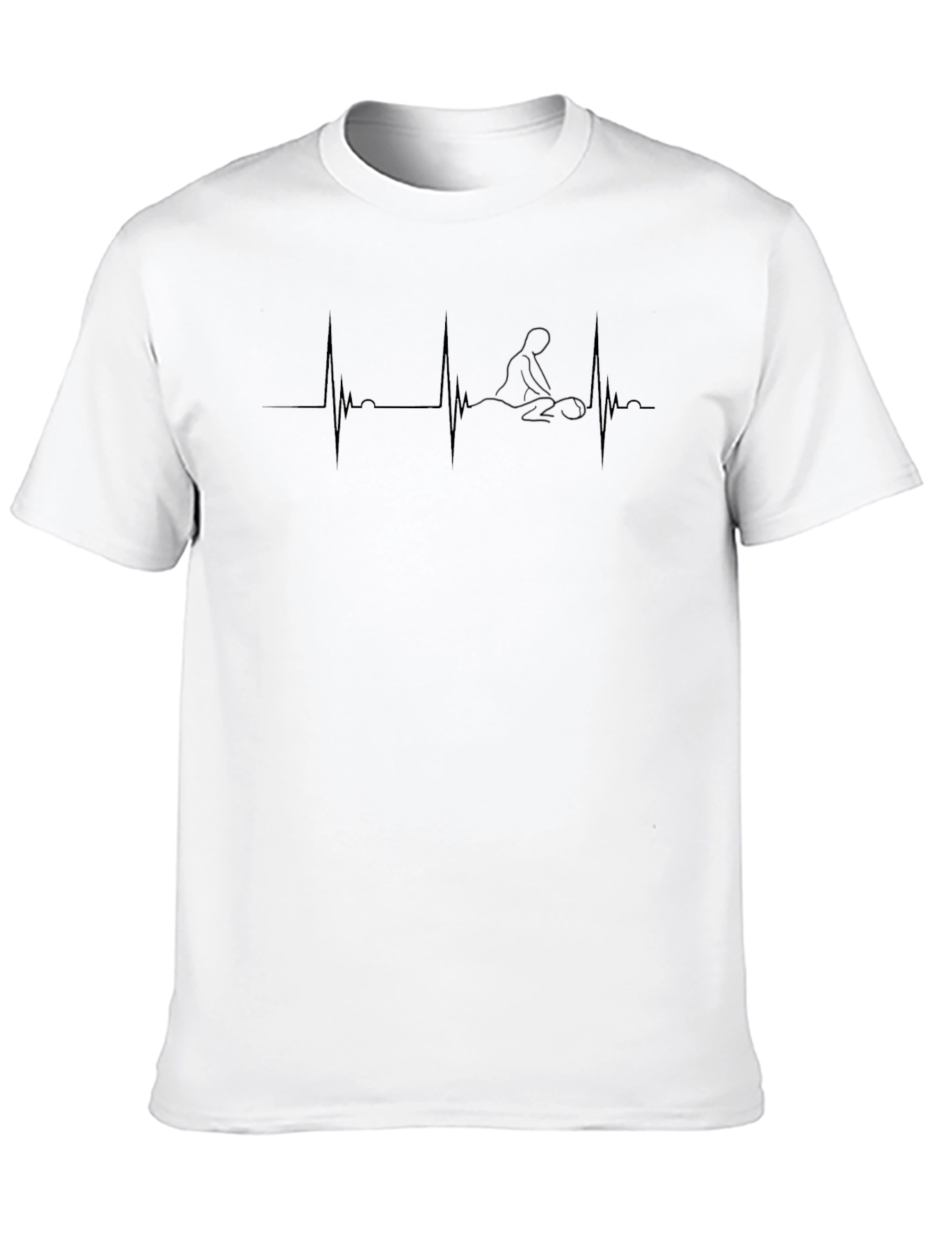Massage Therapy Heartbeat T-Shirt - Relaxation & Wellness