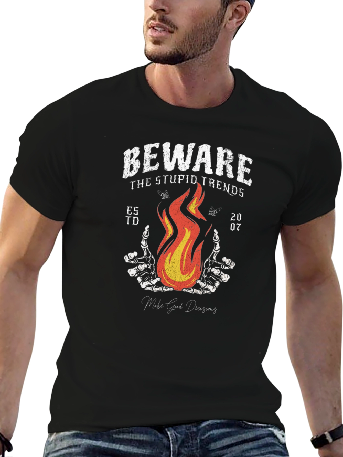 Beware the Stupid Trends Graphic T-Shirt
