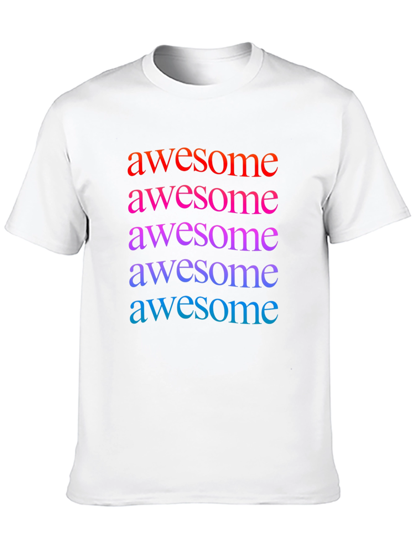 Awesome Graphic Print Mens Black T-Shirt