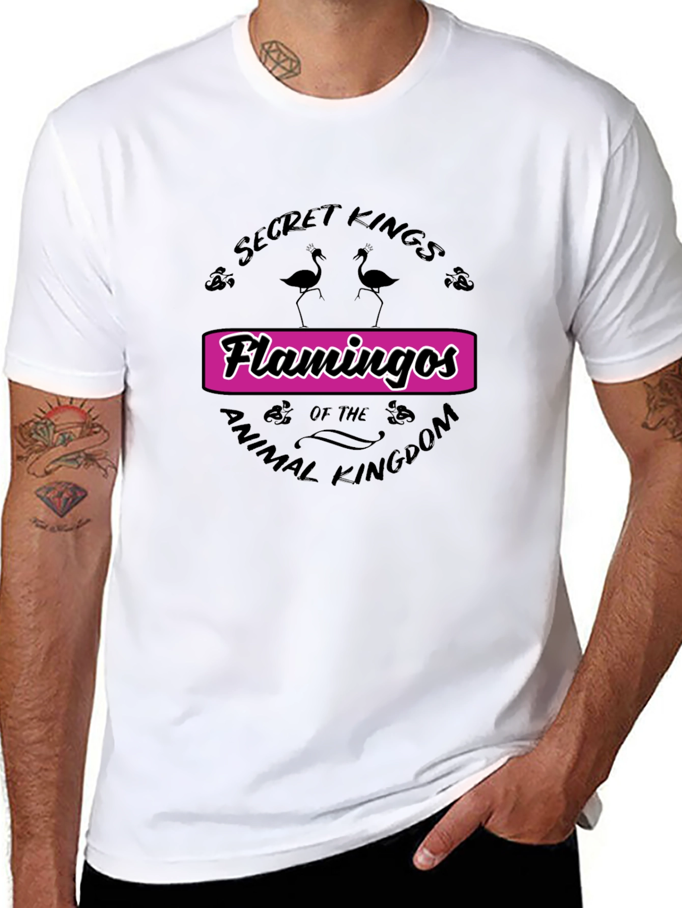 Secret Kings Flamingos Graphic Tee