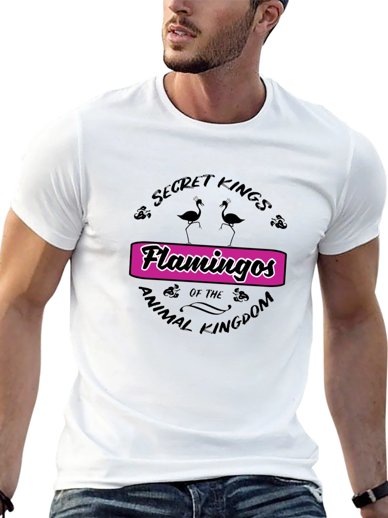 Secret Kings Flamingos Graphic Tee