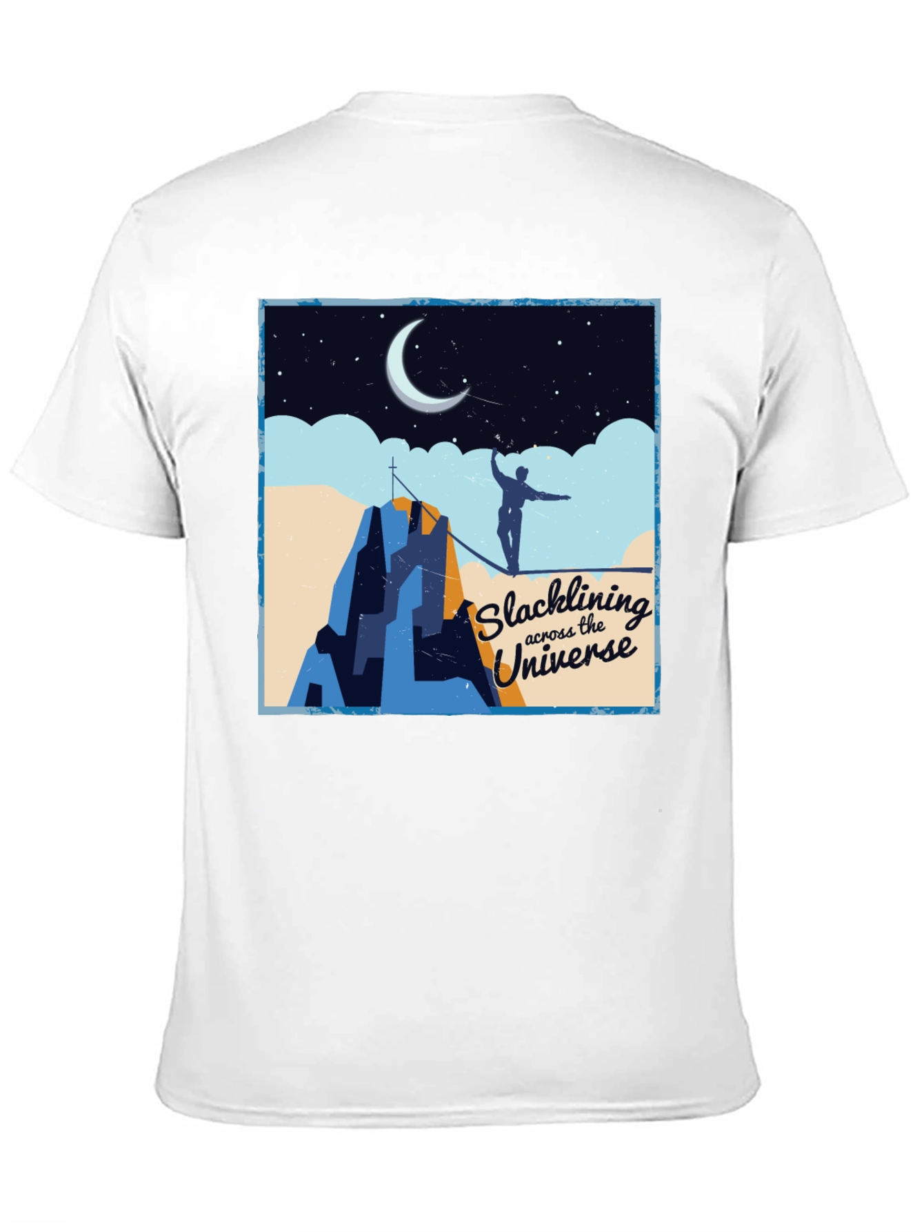 Slacklining Across the Universe Graphic T-Shirt