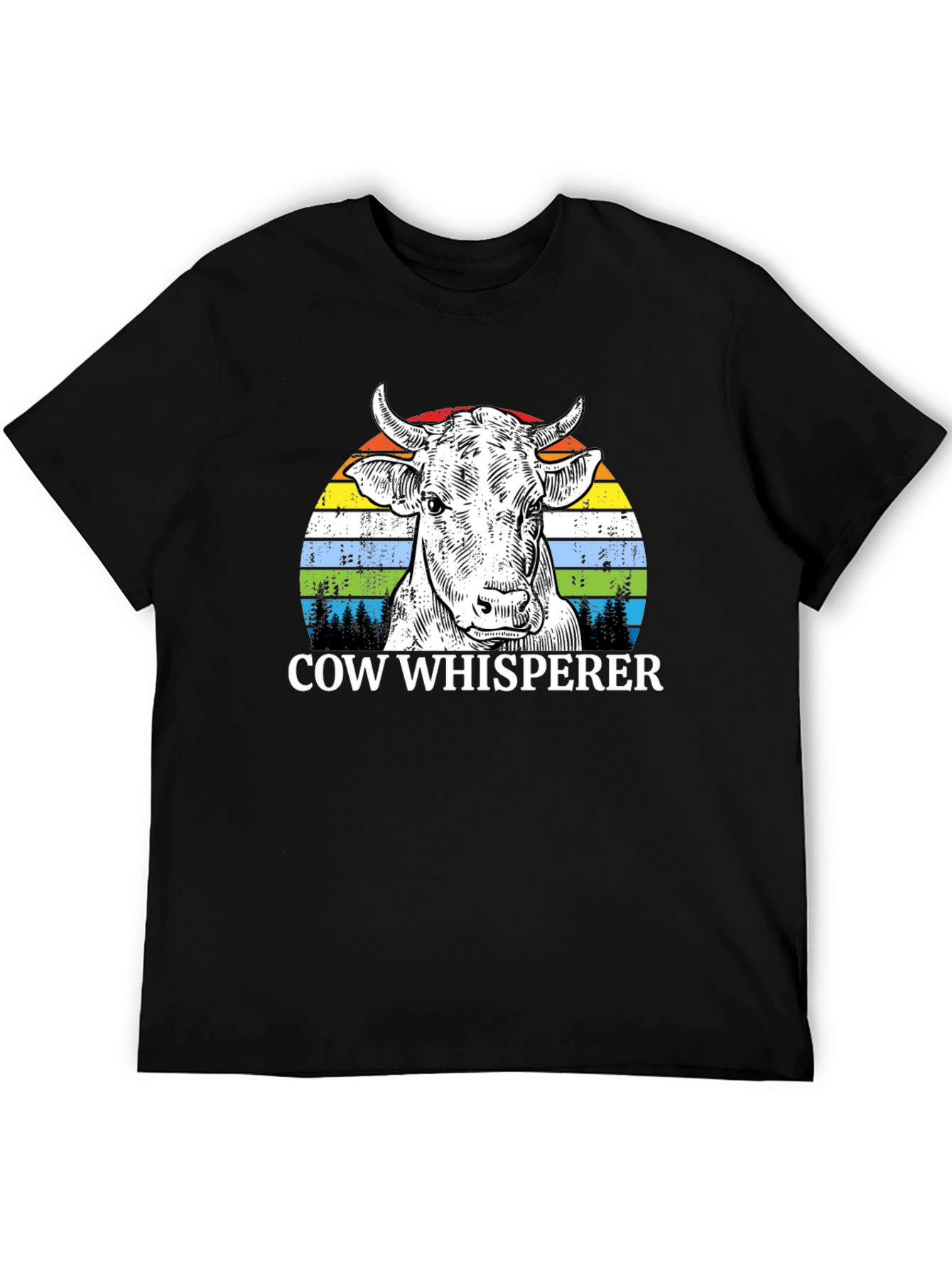 Cow Whisperer Graphic Tee - Unique Farm Animal Design