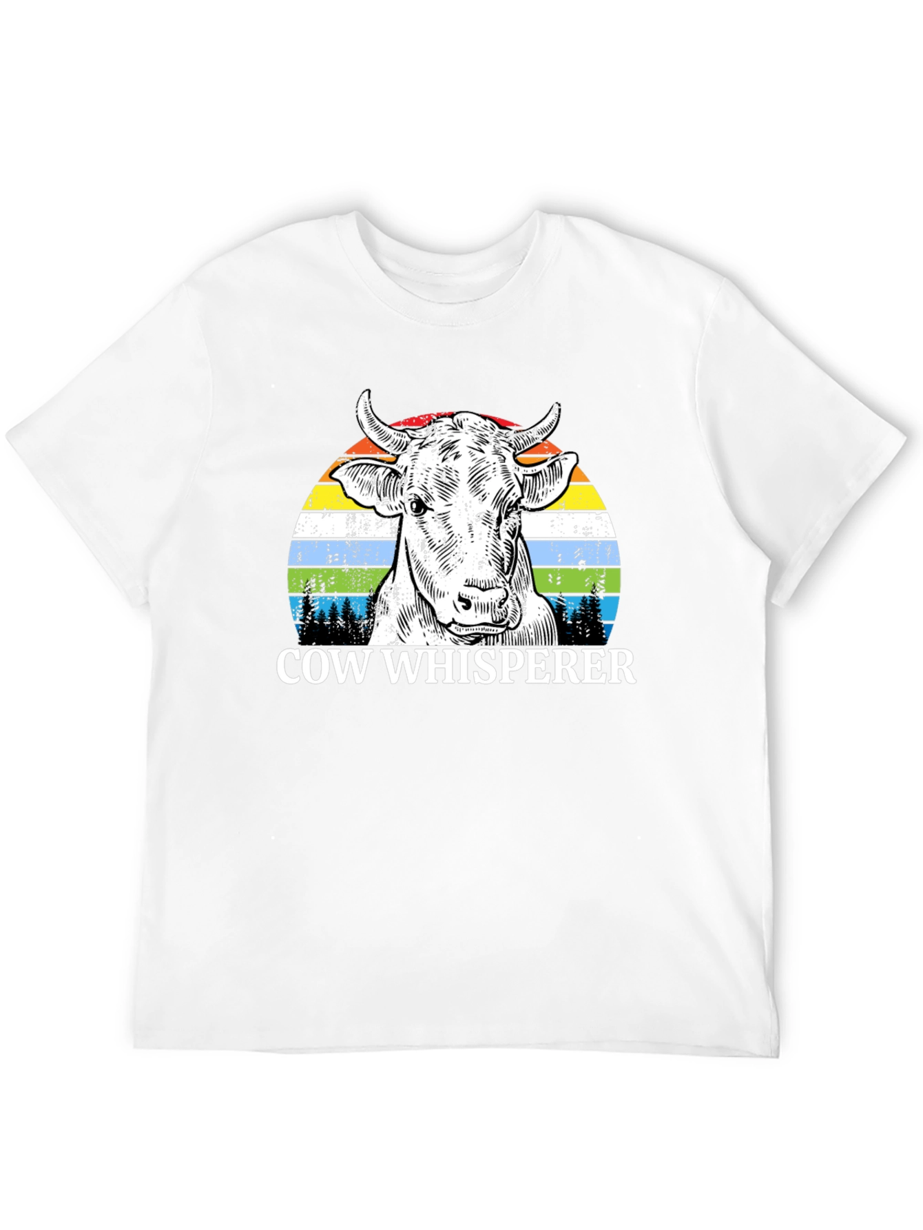 Cow Whisperer Graphic Tee - Unique Farm Animal Design