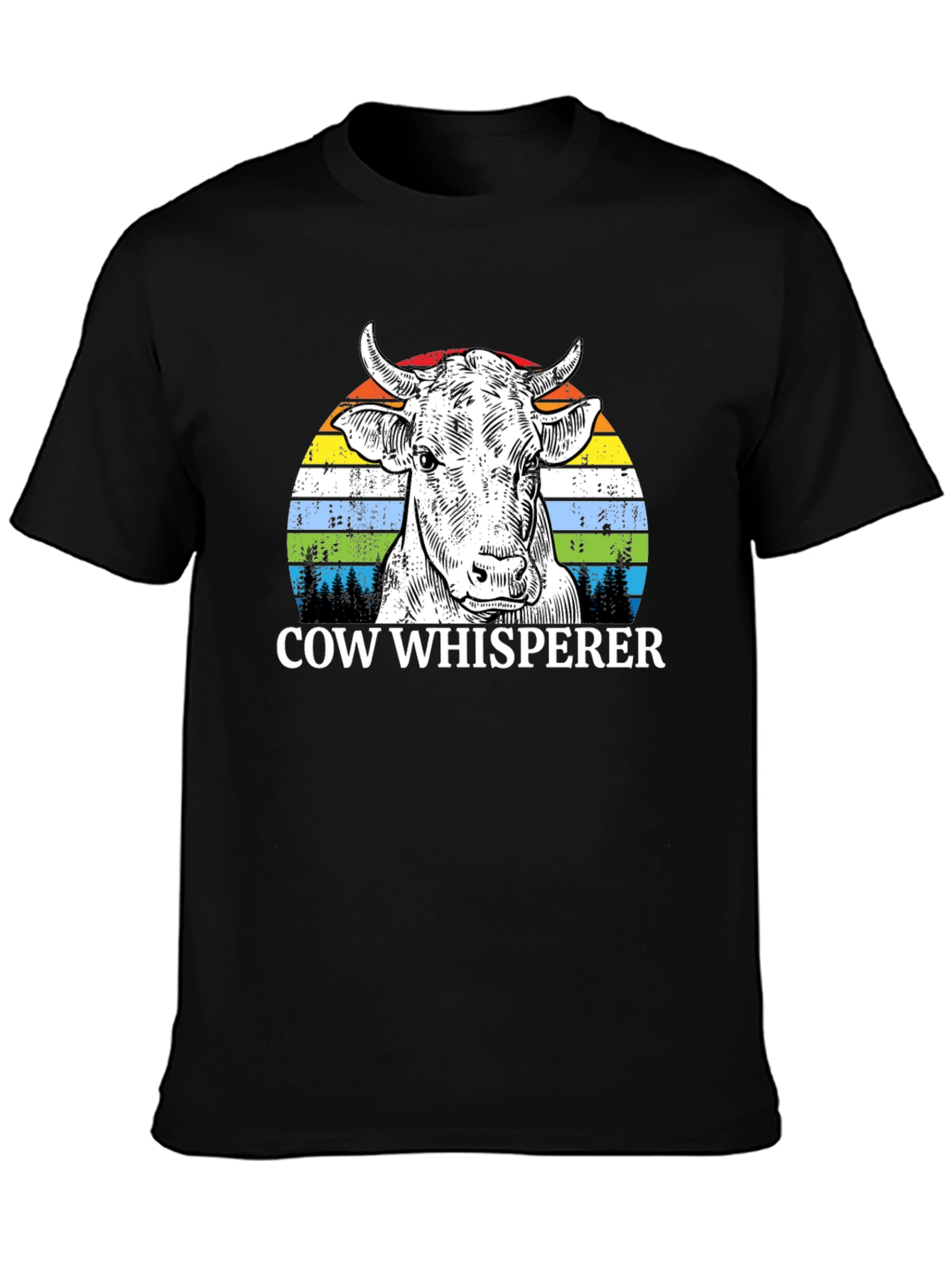 Cow Whisperer Graphic Tee - Unique Farm Animal Design