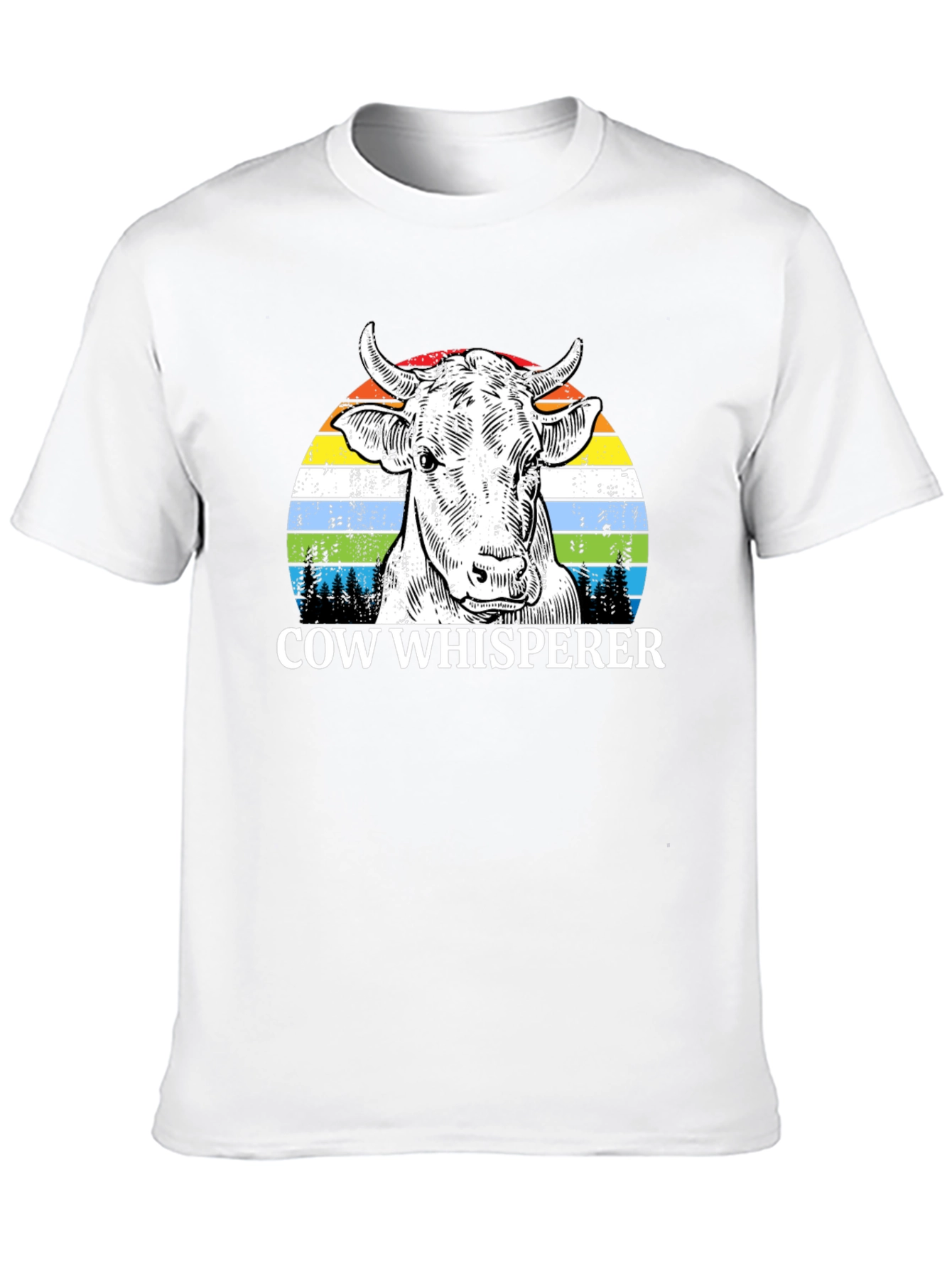 Cow Whisperer Graphic Tee - Unique Farm Animal Design