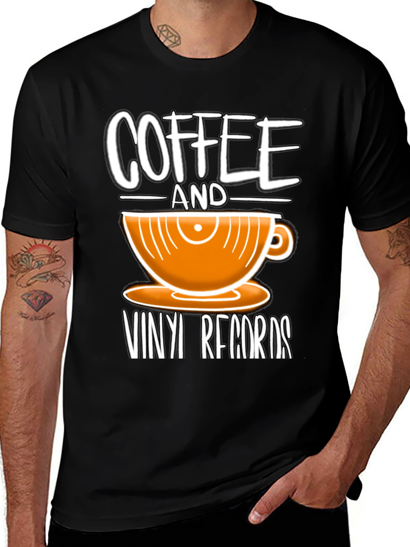 Coffee & Vinyl Records Graphic Tee