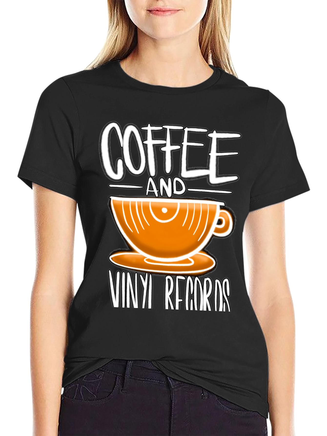 Coffee & Vinyl Records Graphic Tee
