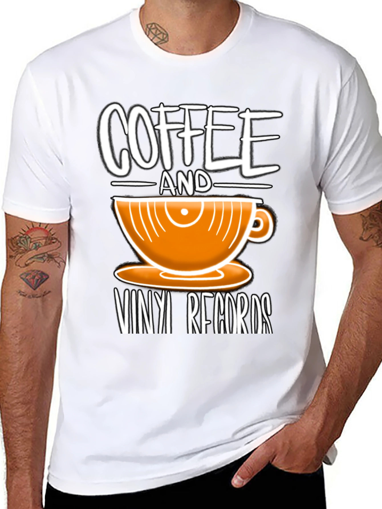 Coffee & Vinyl Records Graphic Tee