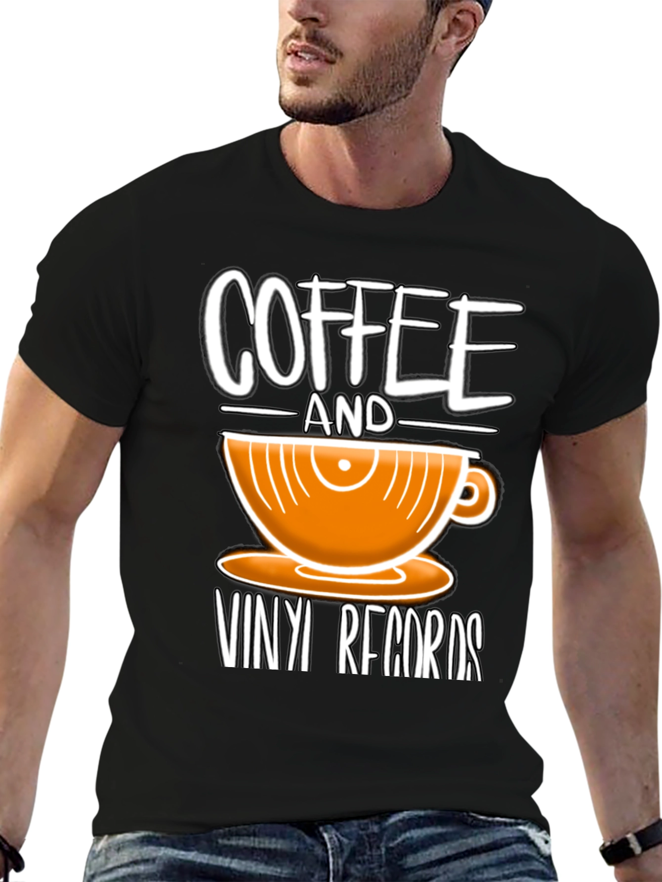 Coffee & Vinyl Records Graphic Tee