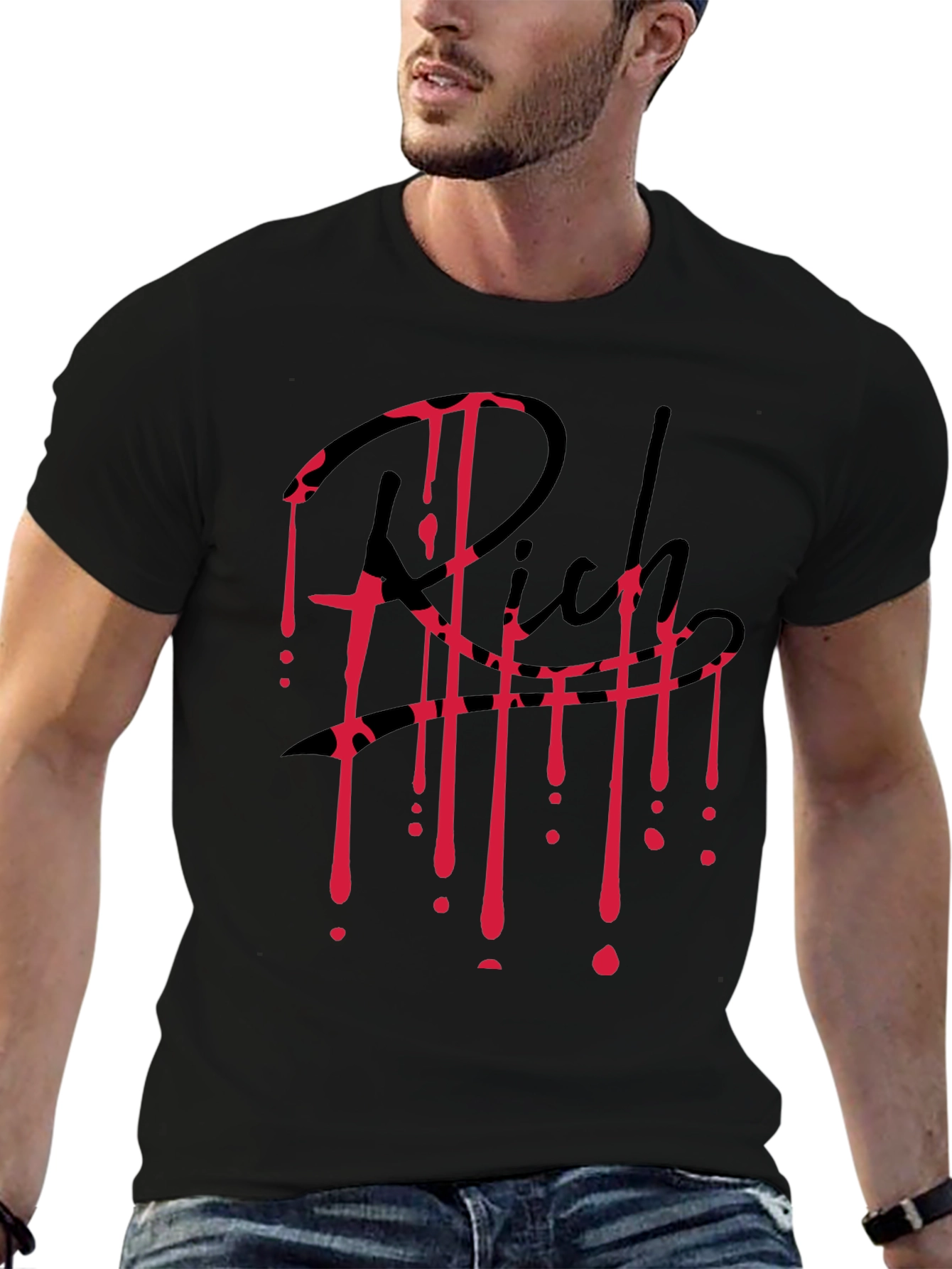 Rich Blood Drip Black T-Shirt