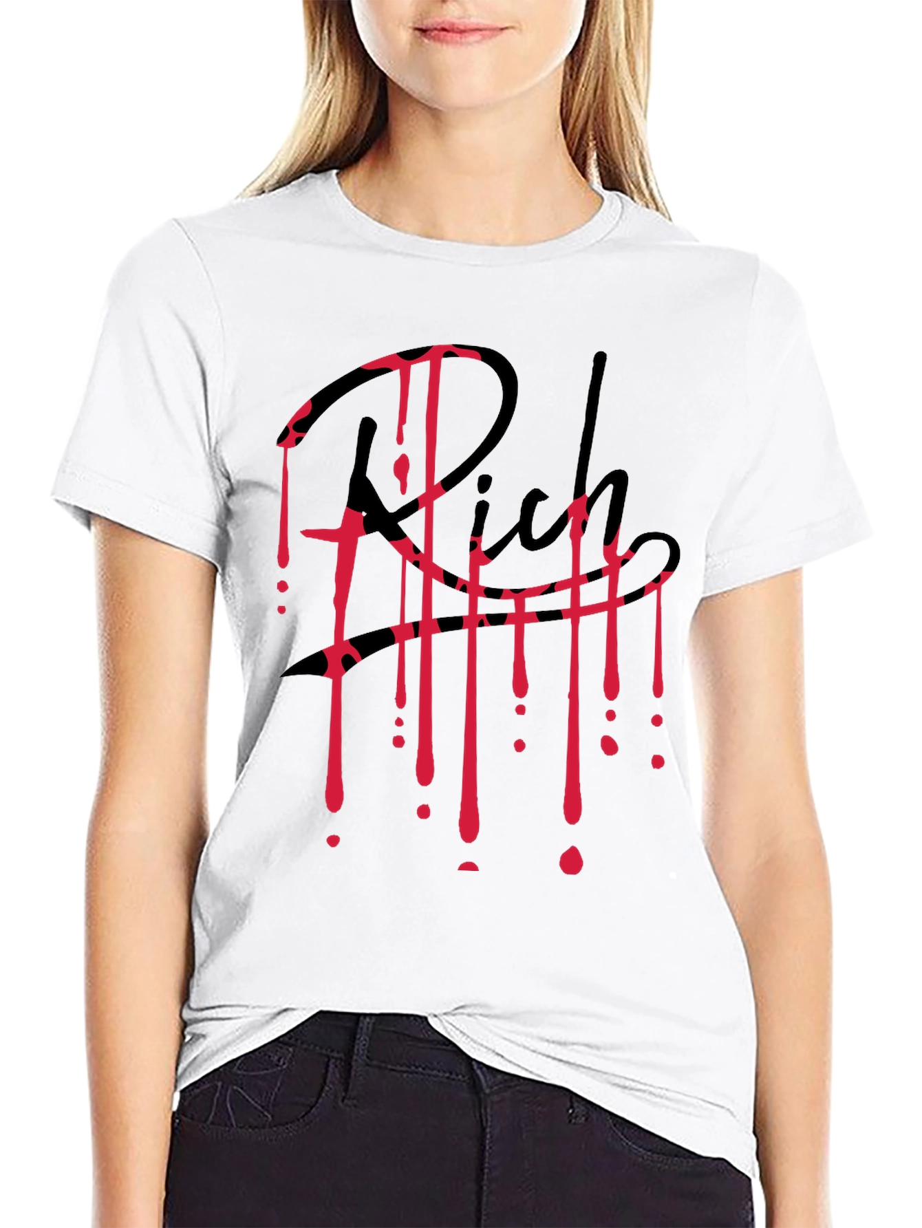 Rich Blood Drip Black T-Shirt