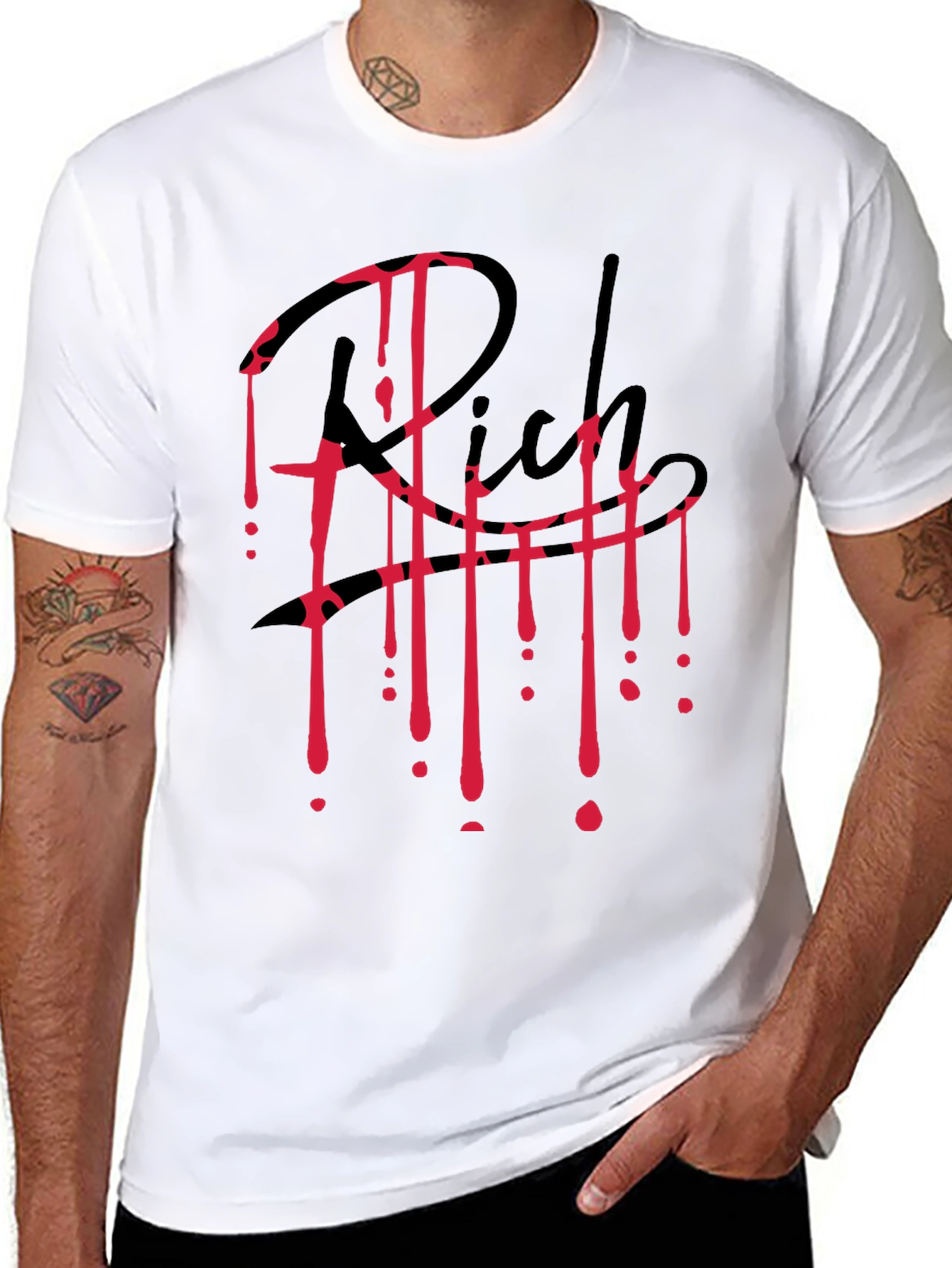 Rich Blood Drip Black T-Shirt