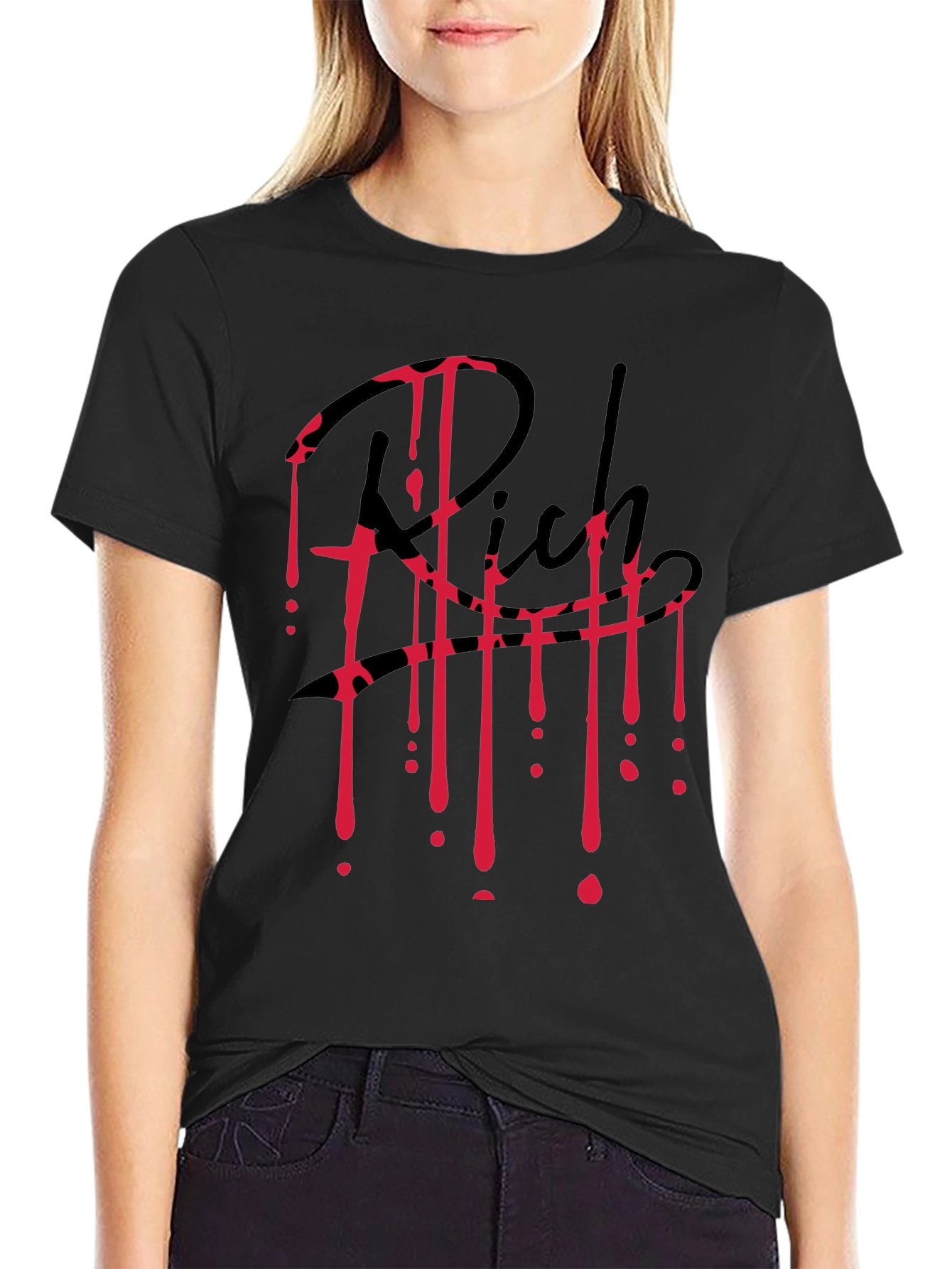 Rich Blood Drip Black T-Shirt