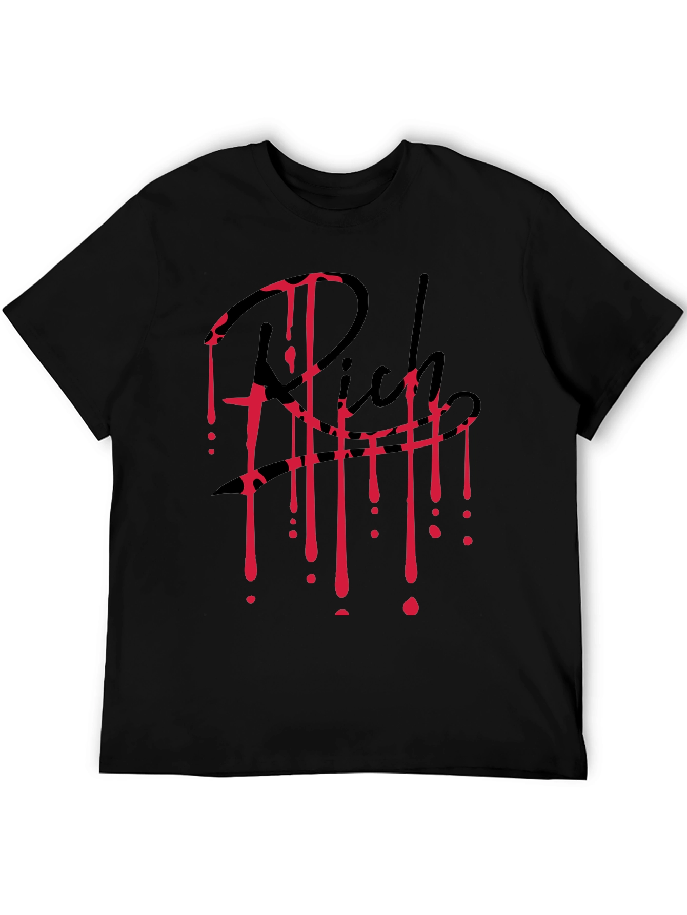 Rich Blood Drip Black T-Shirt