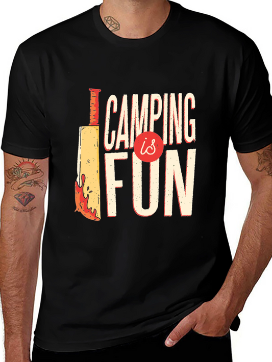 Camping Is Fun Graphic Tee