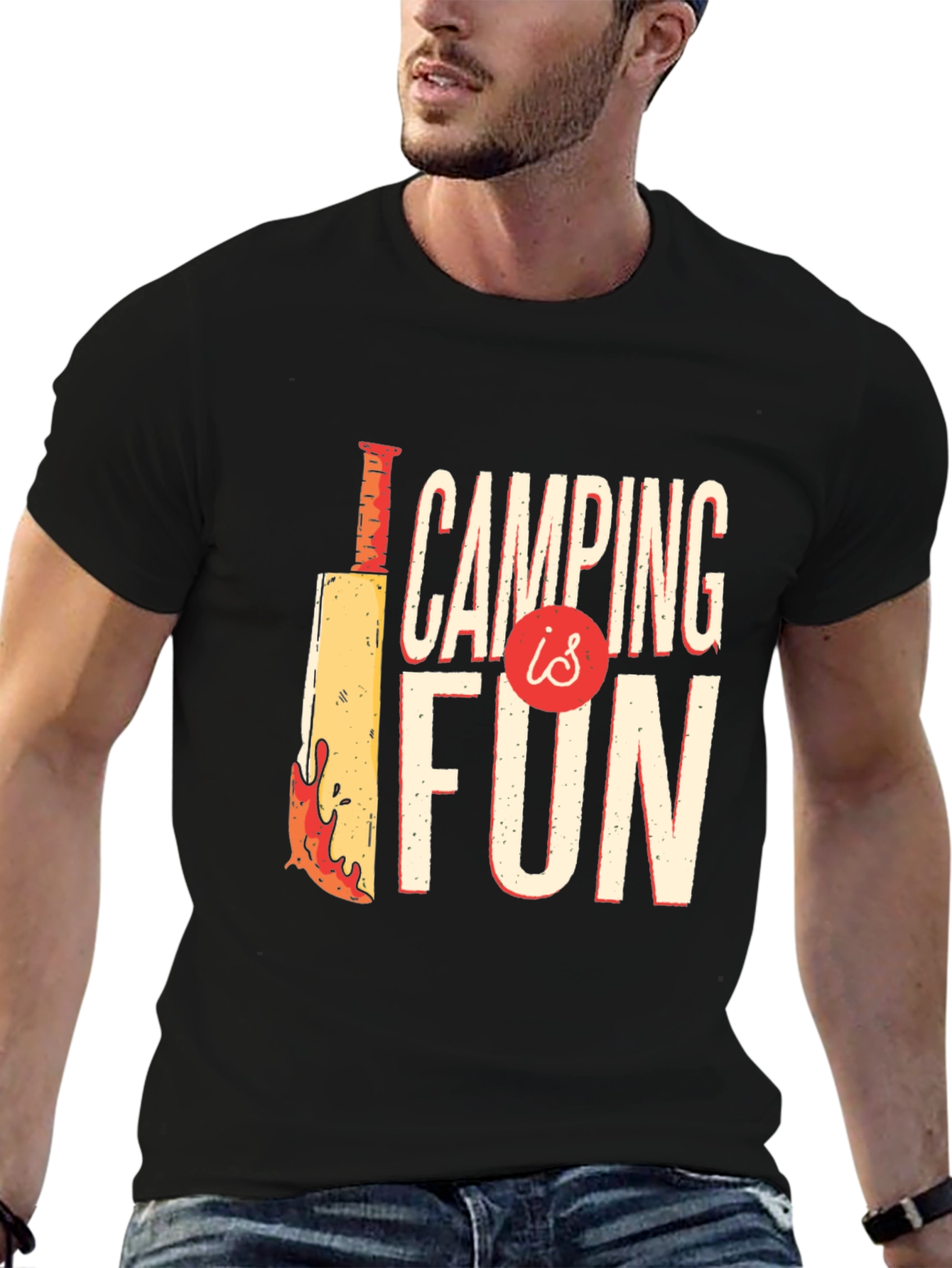 Camping Is Fun Graphic Tee