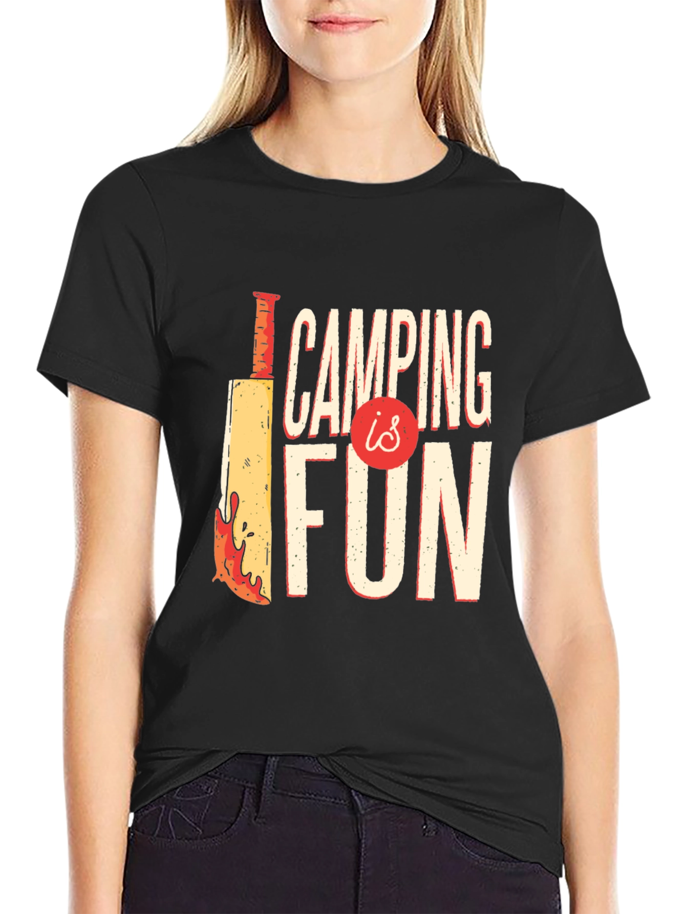 Camping Is Fun Graphic Tee