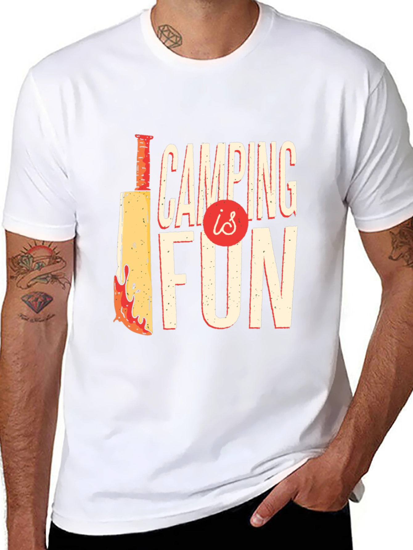 Camping Is Fun Graphic Tee
