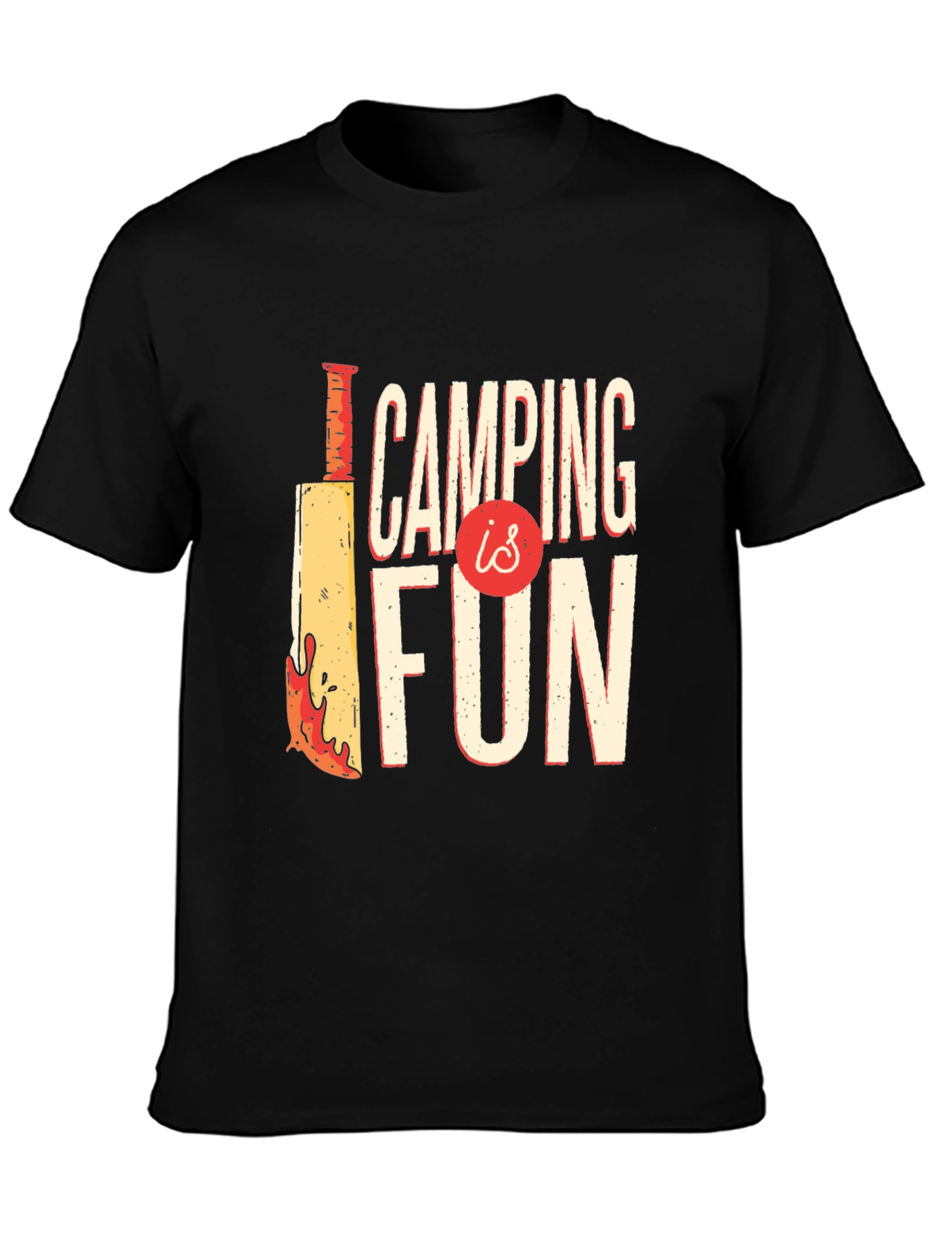 Camping Is Fun Graphic Tee