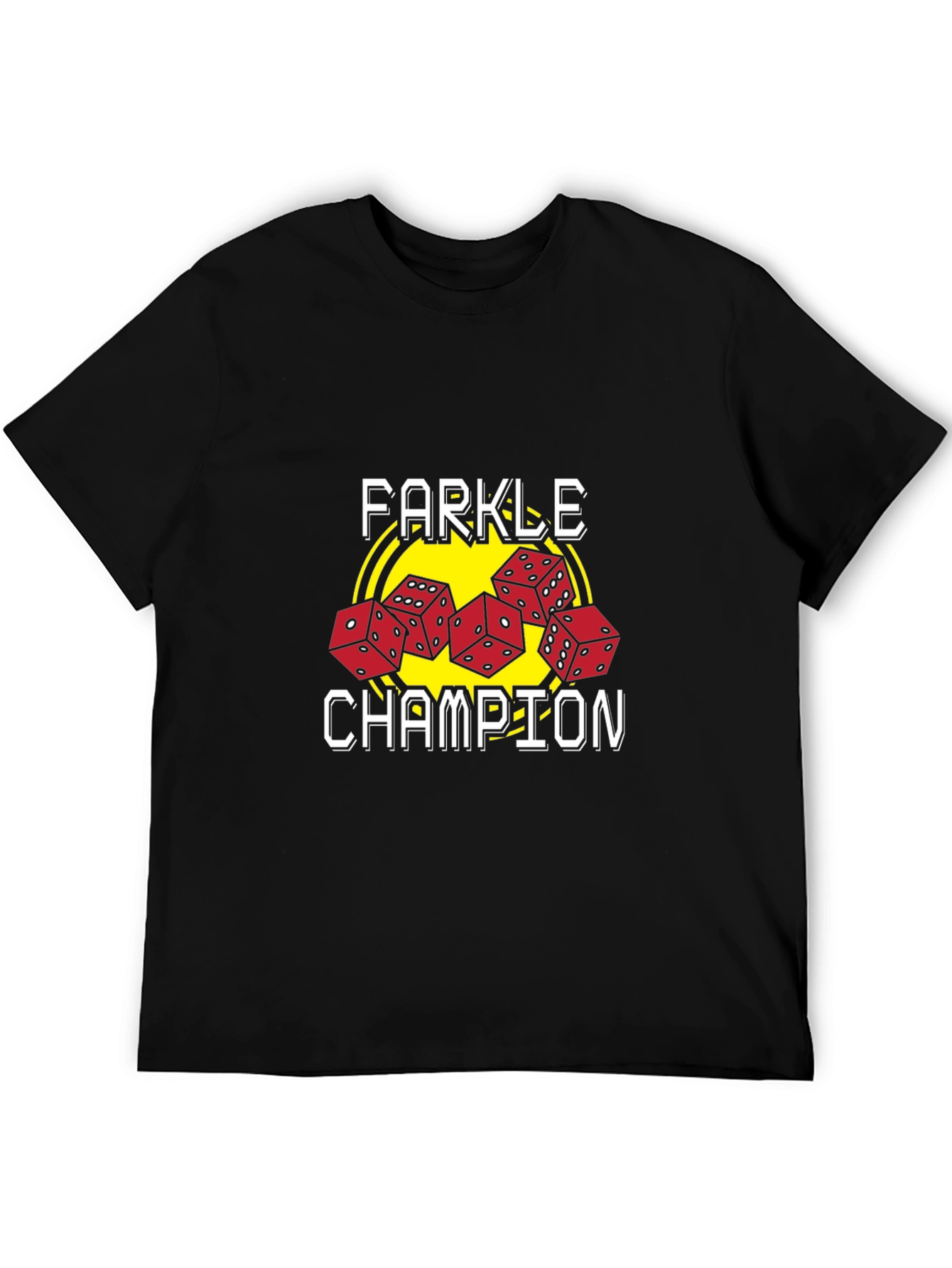 Farkle Champion Graphic Tee - Dice Game T-Shirt