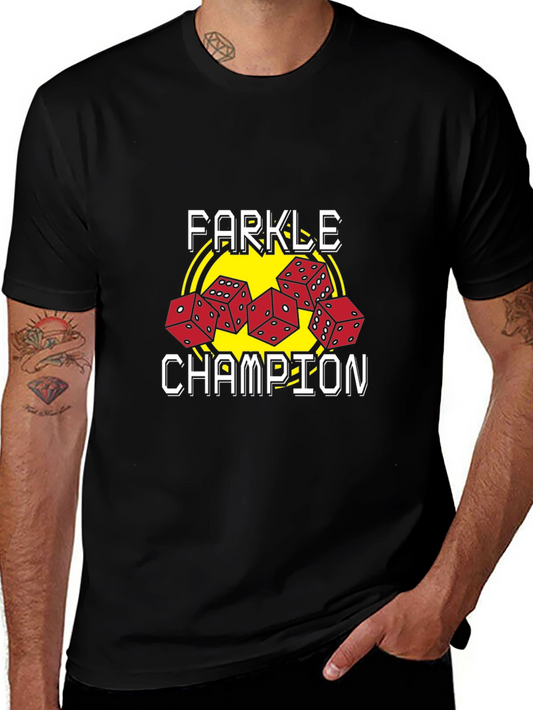 Farkle Champion Graphic Tee - Dice Game T-Shirt