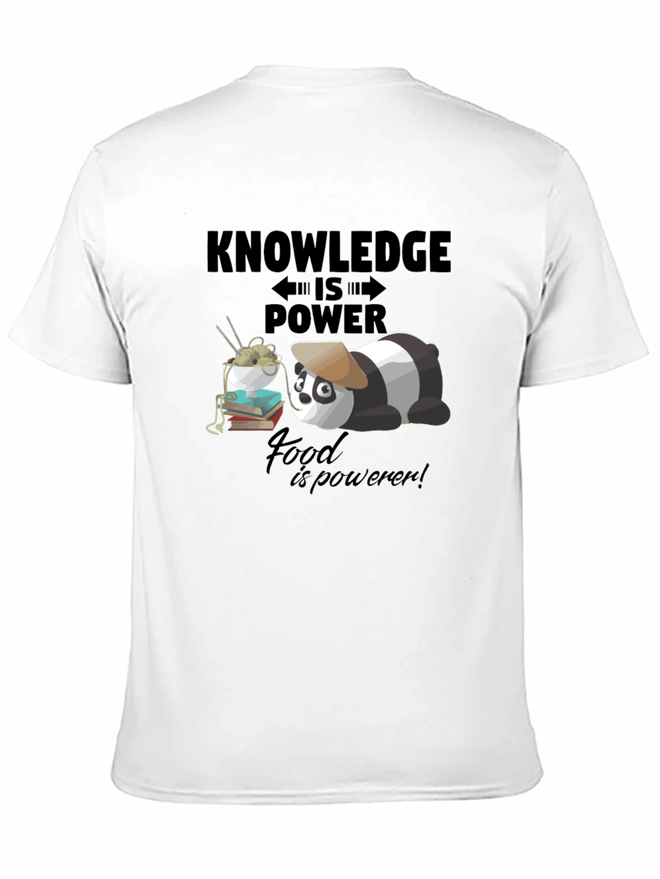 Knowledge is Power Panda T-Shirt