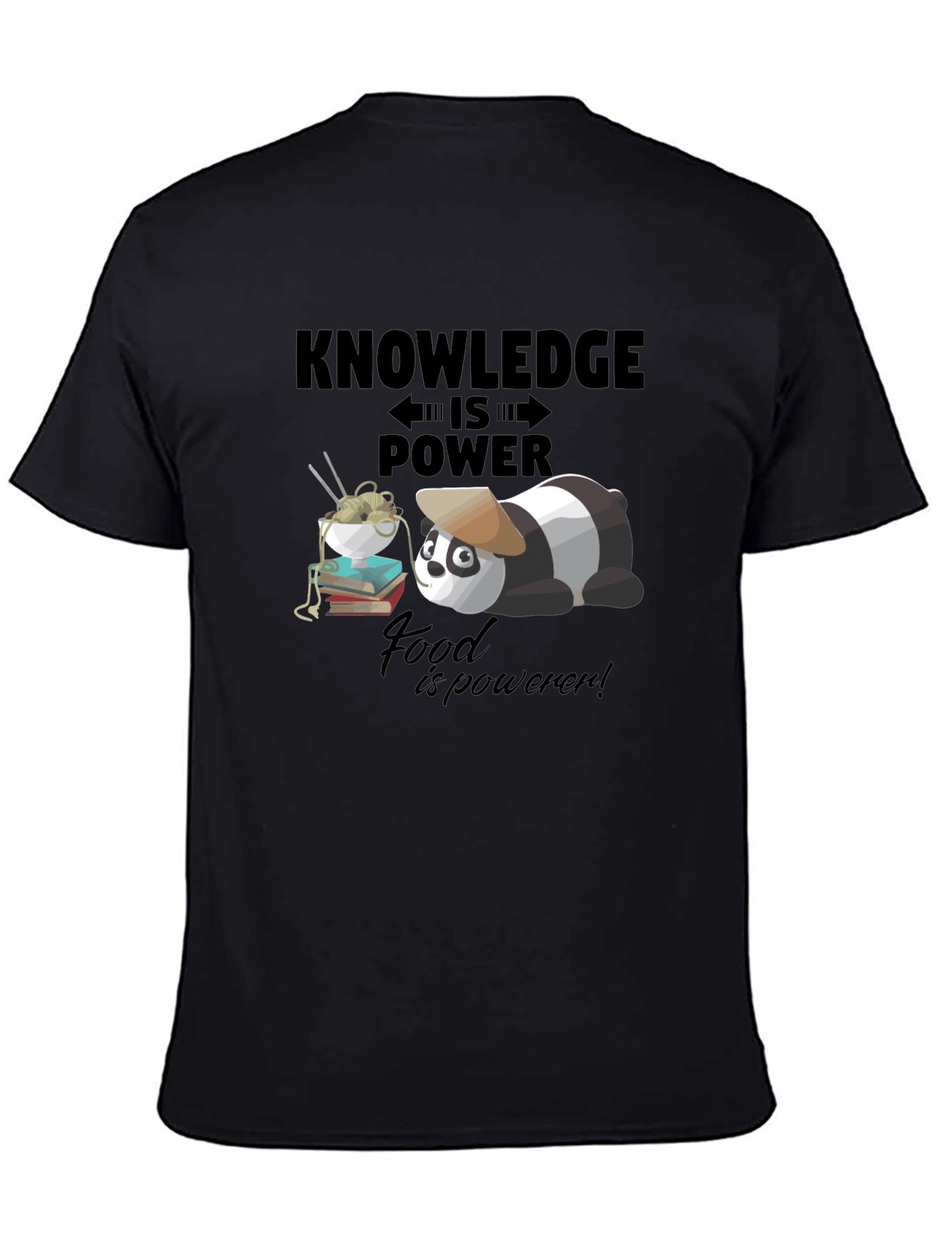 Knowledge is Power Panda T-Shirt