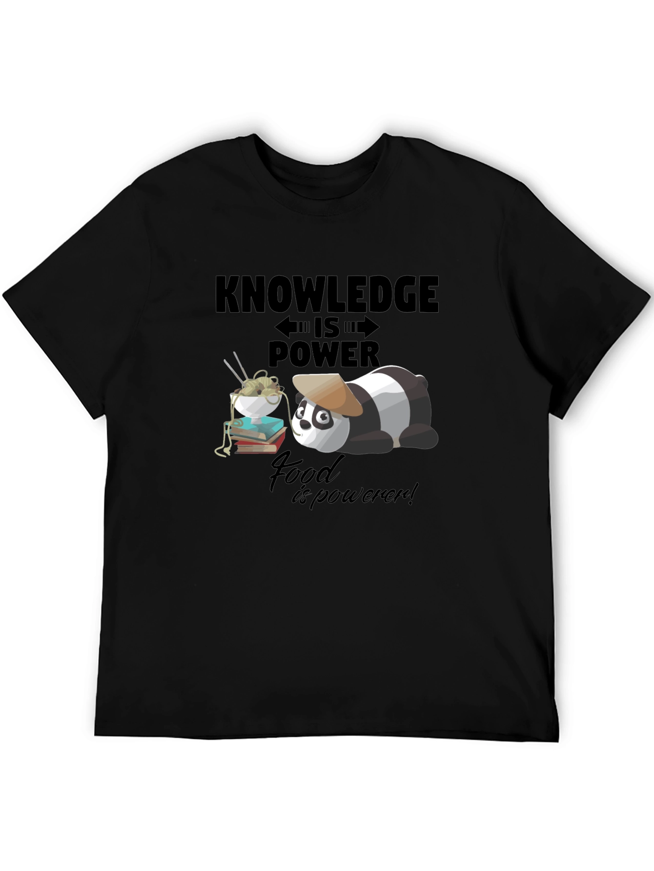 Knowledge is Power Panda T-Shirt
