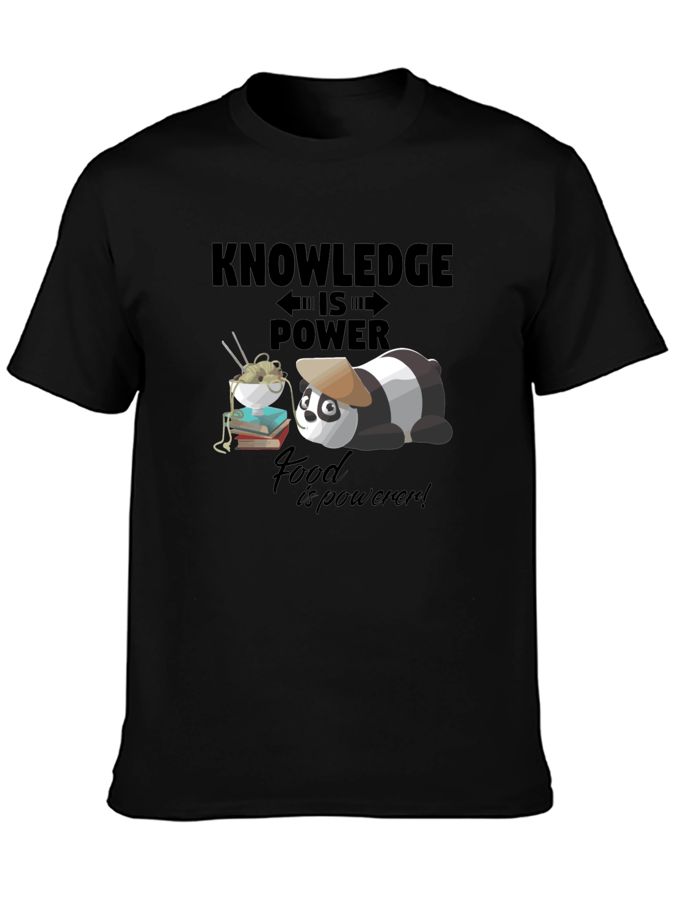 Knowledge is Power Panda T-Shirt