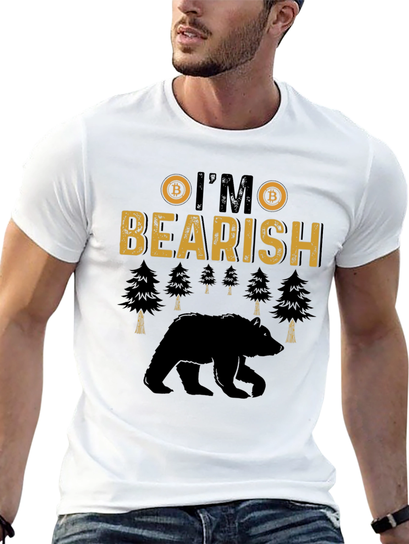 Bearish Bitcoin Graphic T-Shirt