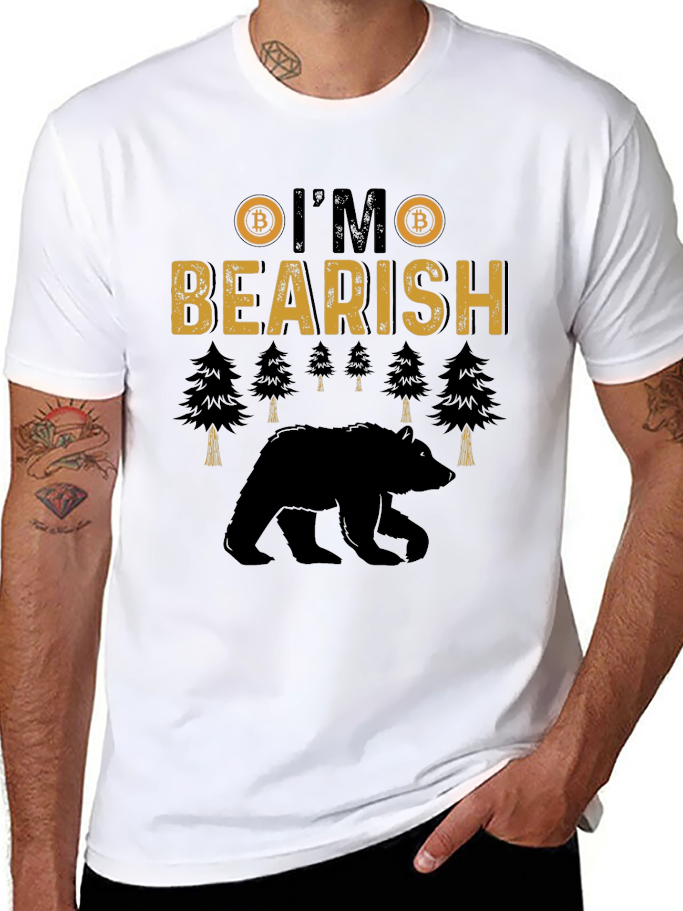 Bearish Bitcoin Graphic T-Shirt