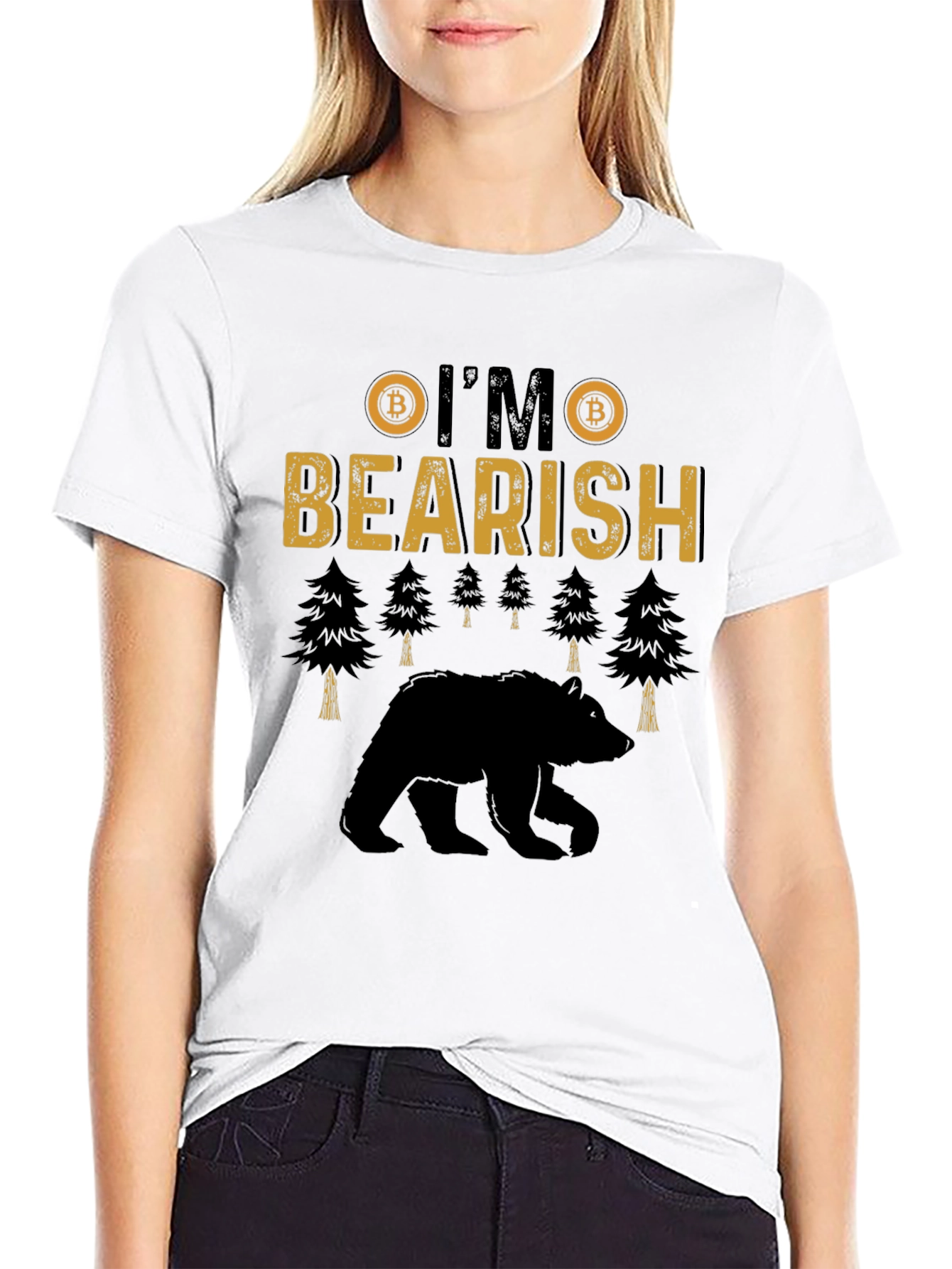 Bearish Bitcoin Graphic T-Shirt