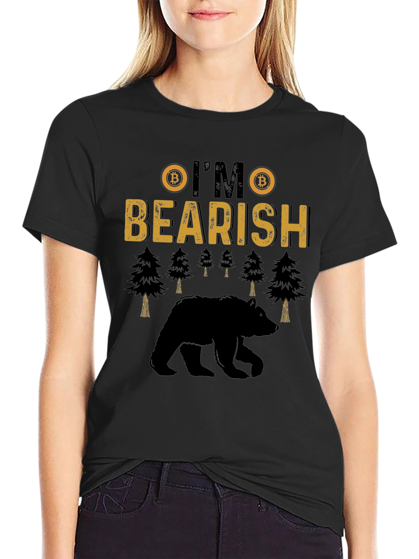 Bearish Bitcoin Graphic T-Shirt