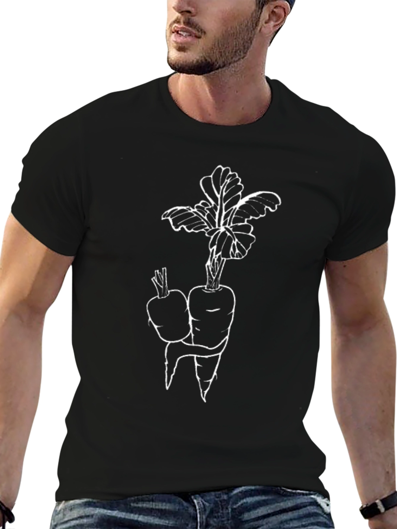 Radish Graphic Tee - Black Casual Wear