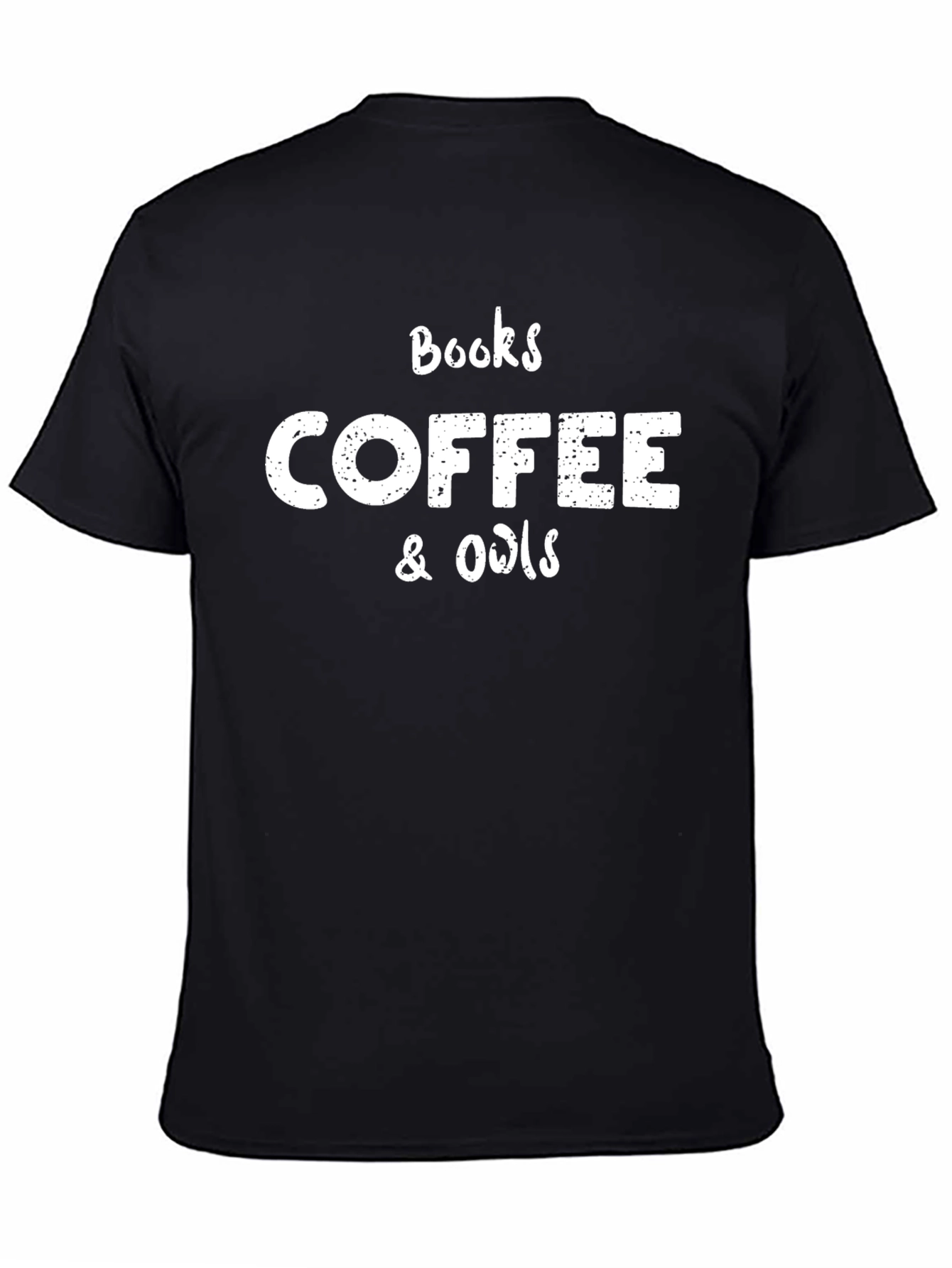Books Coffee & Owls Graphic Tee - Black