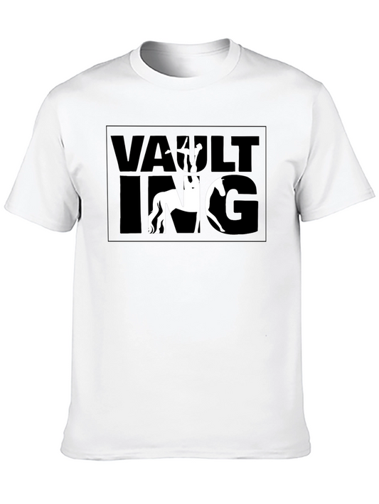 Vaulting Horse Rider T-Shirt - Black Graphic Tee