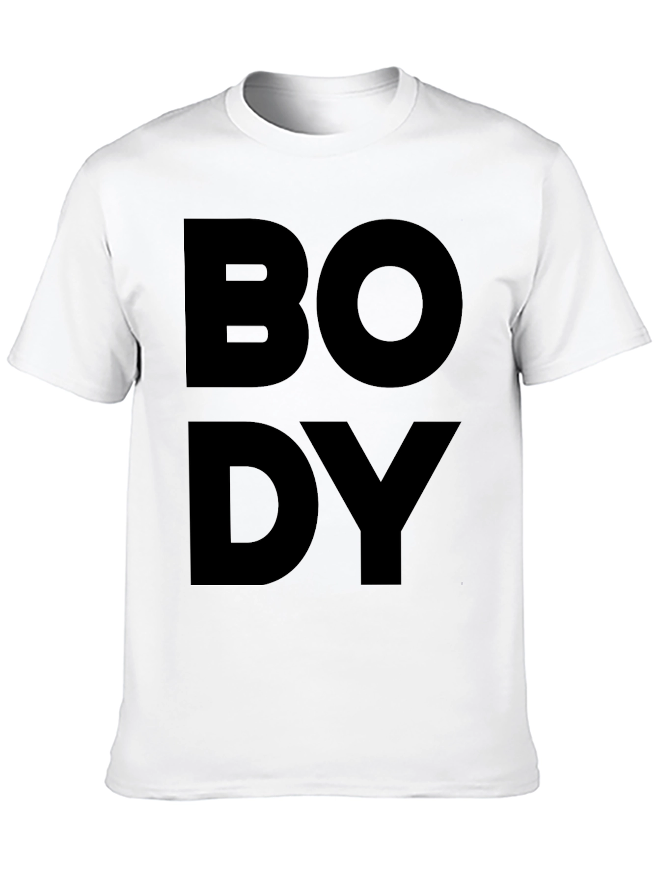 Bold Body Black T-Shirt - Statement Tee