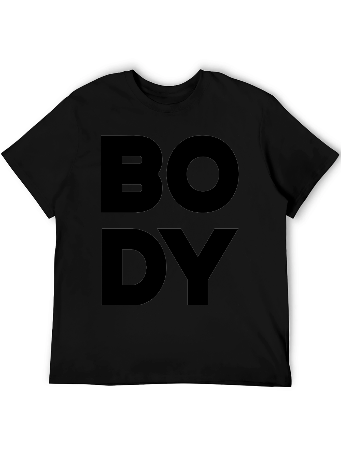 Bold Body Black T-Shirt - Statement Tee