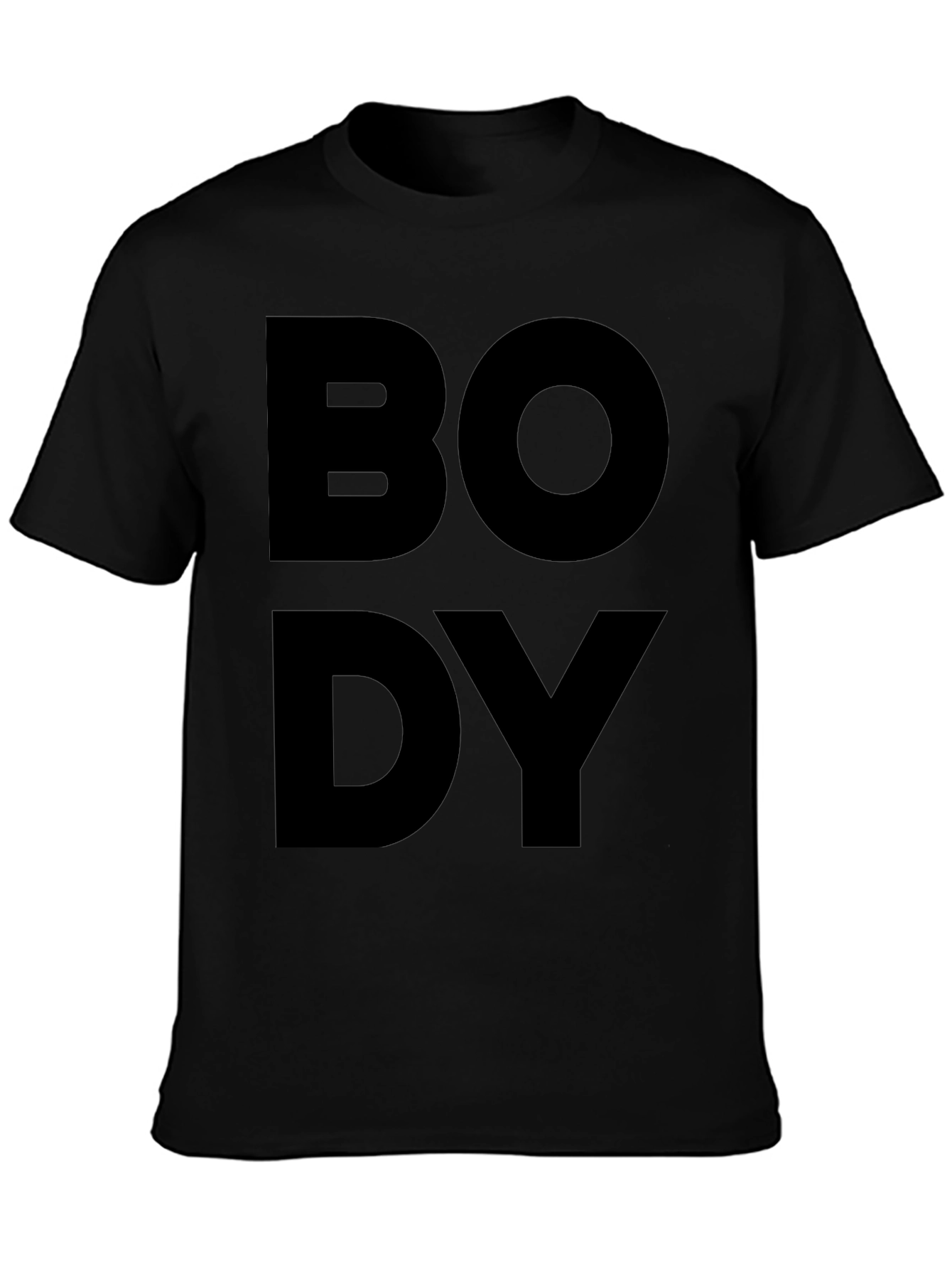 Bold Body Black T-Shirt - Statement Tee