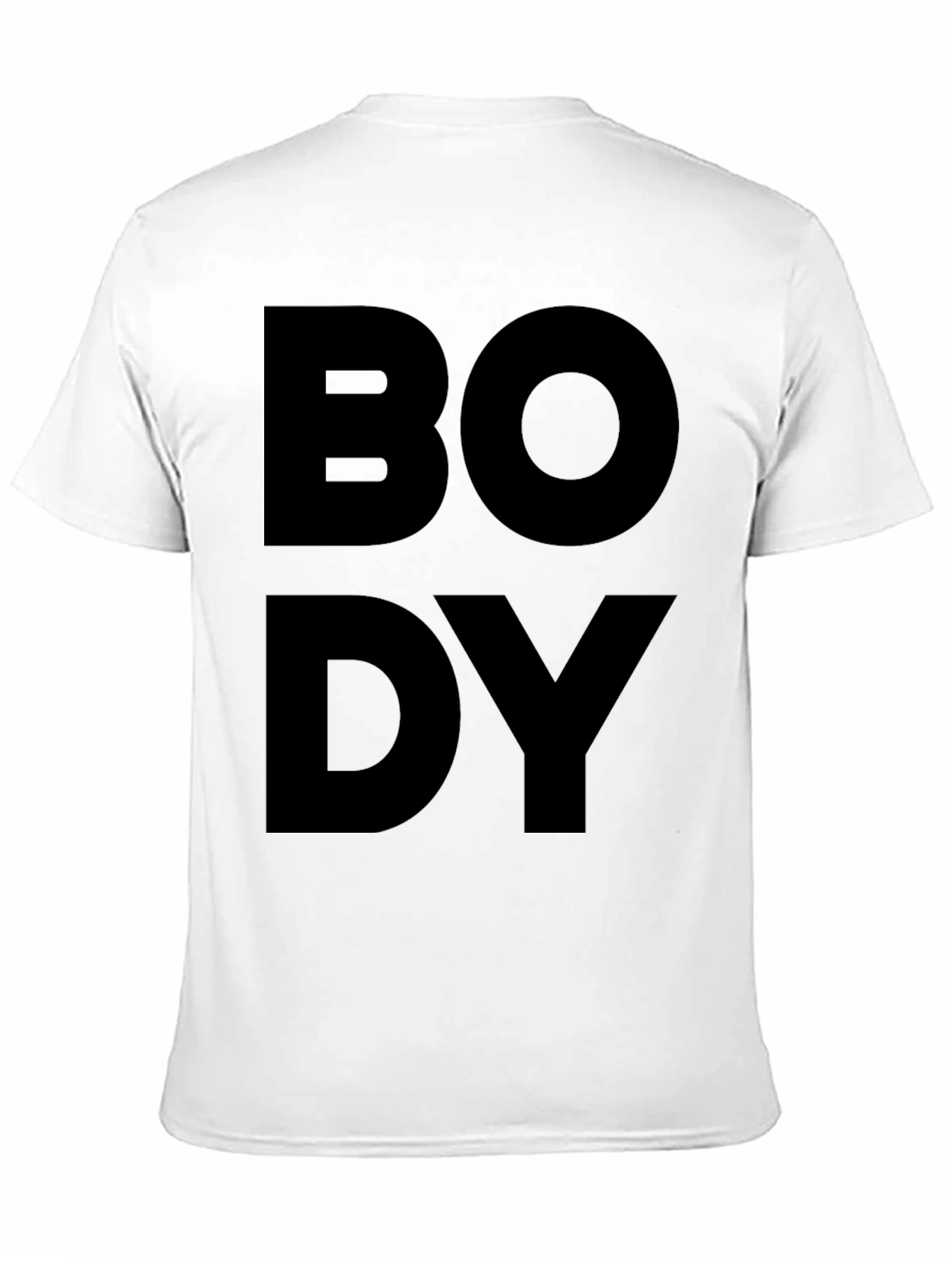 Bold Body Black T-Shirt - Statement Tee
