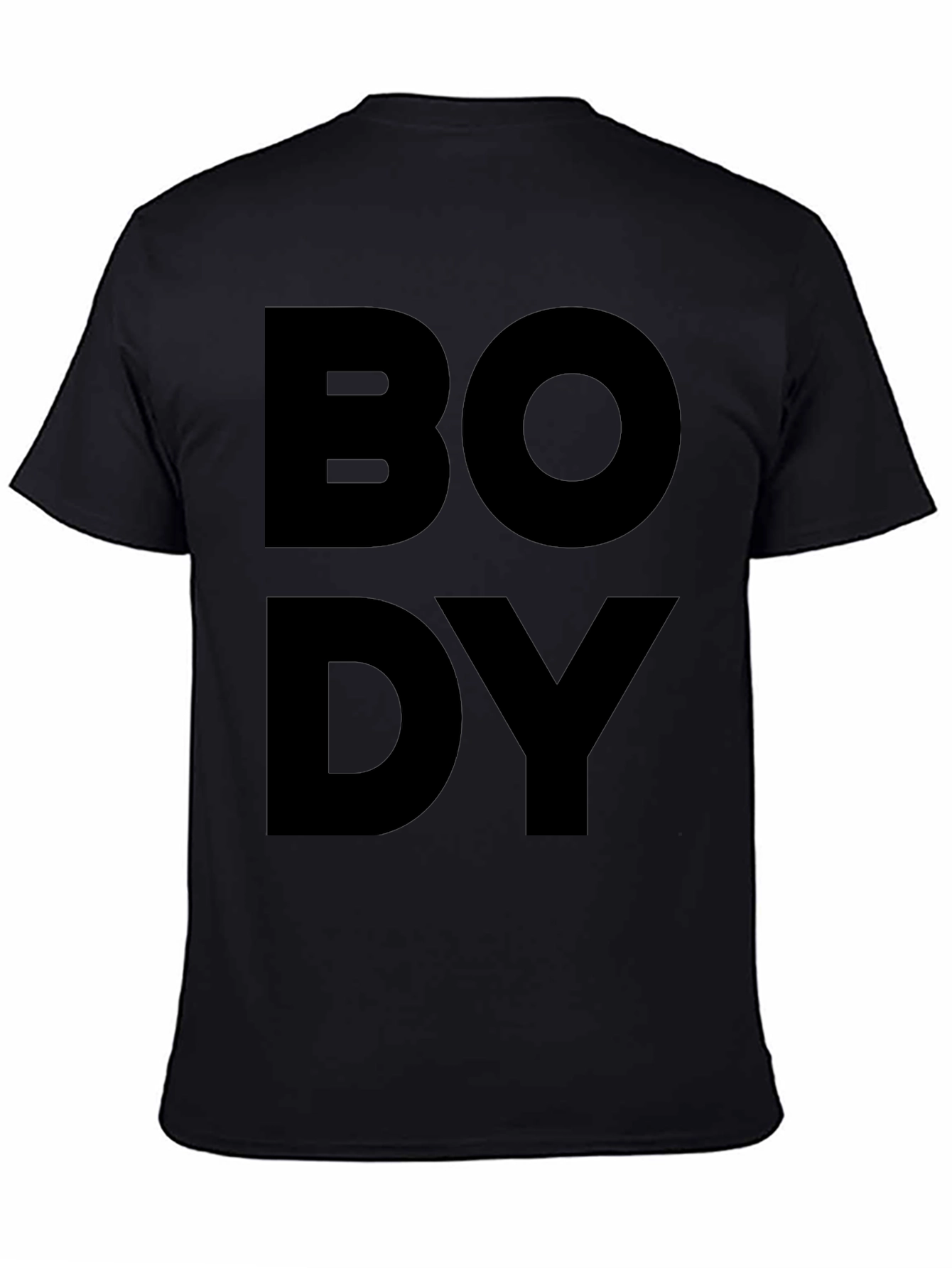 Bold Body Black T-Shirt - Statement Tee